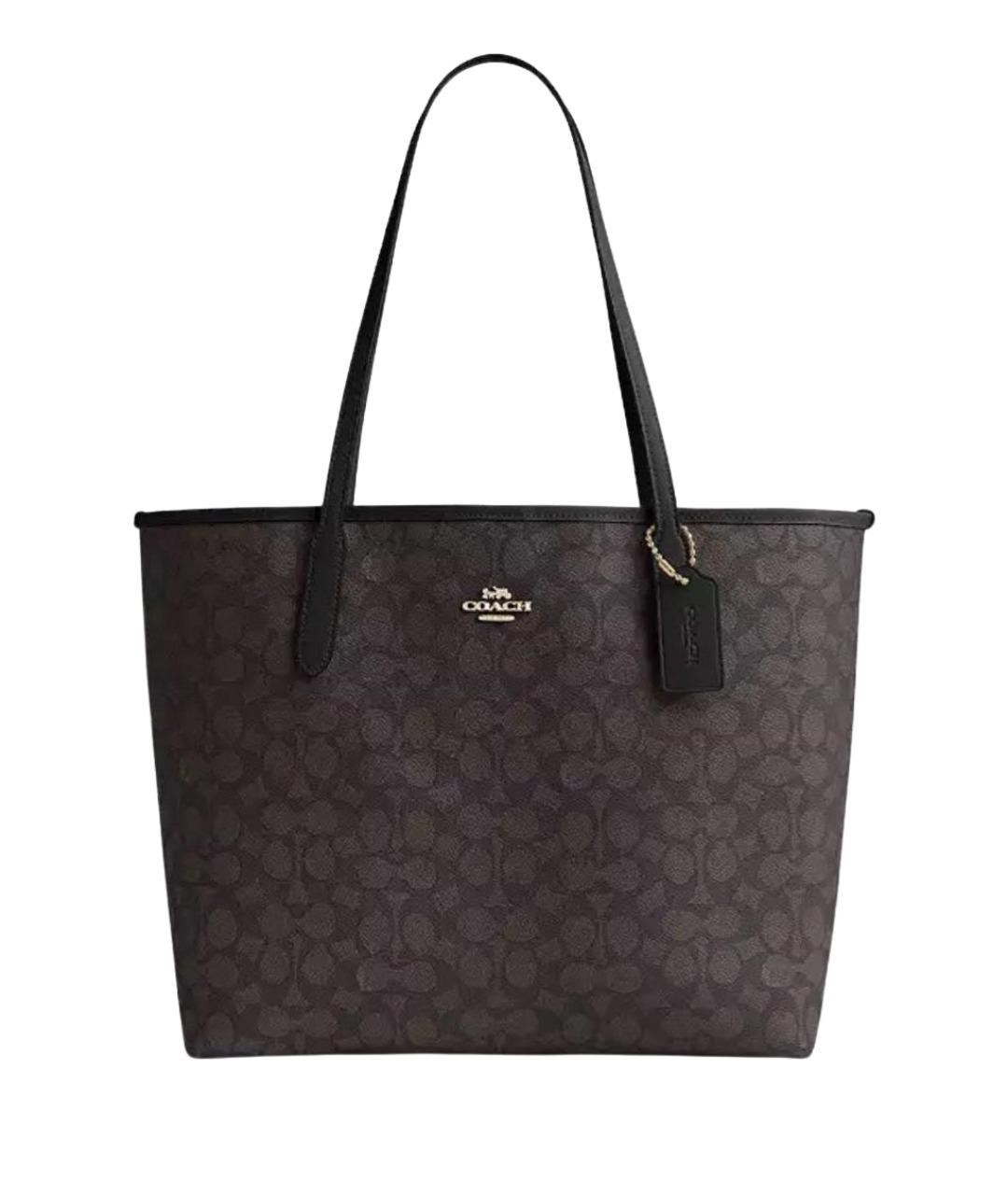 COACH Коричневая сумка тоут, фото 1