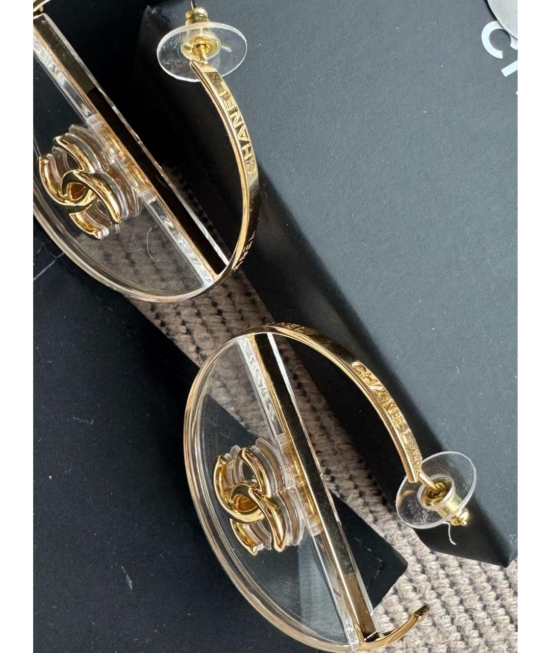 CHANEL Желтые серьги, фото 4