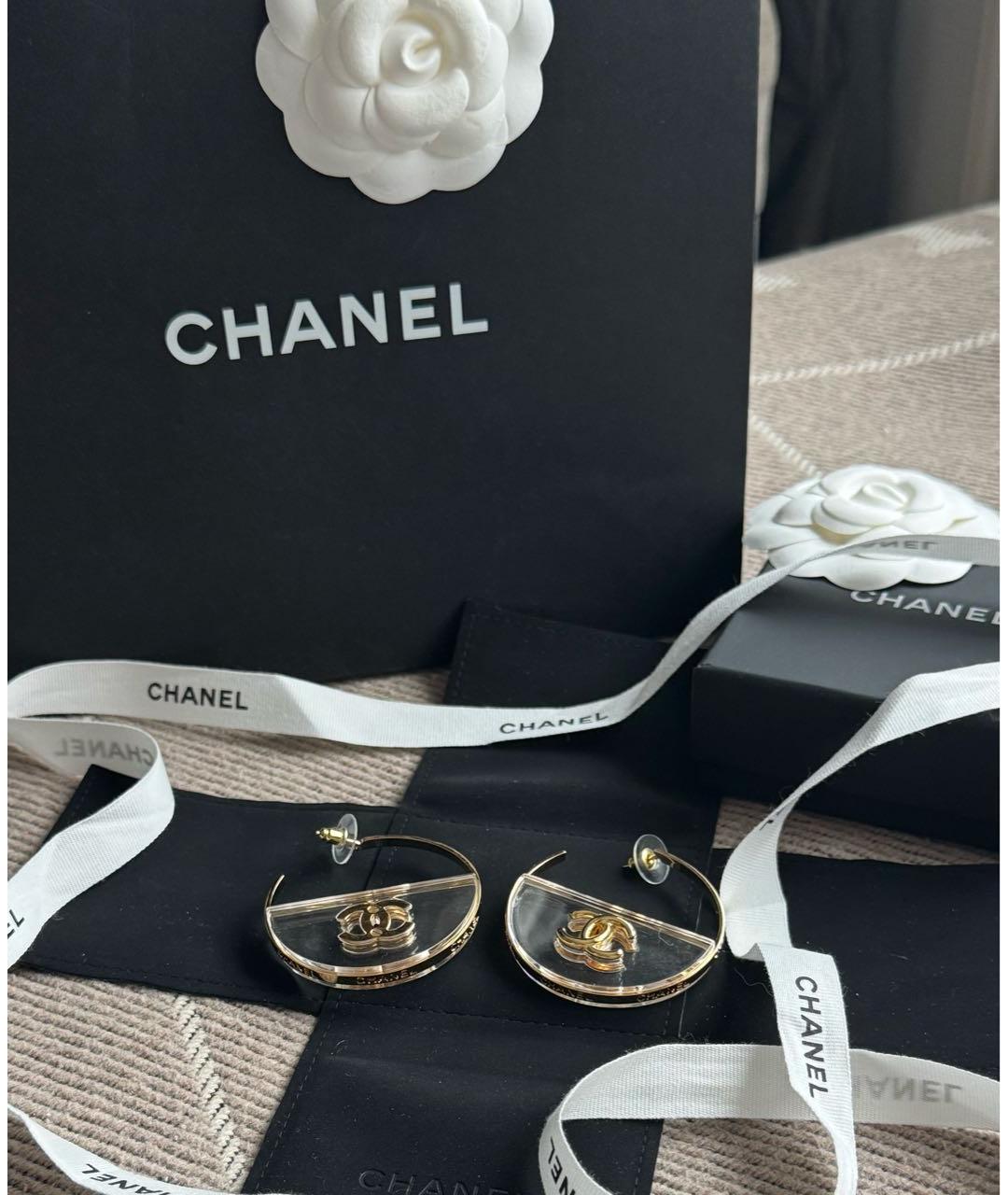 CHANEL Желтые серьги, фото 7