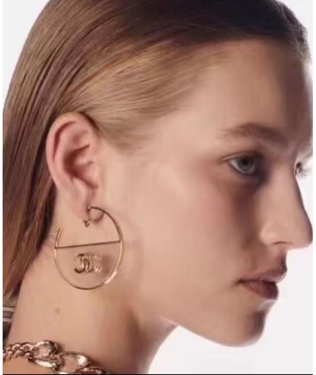 CHANEL Желтые серьги, фото 4