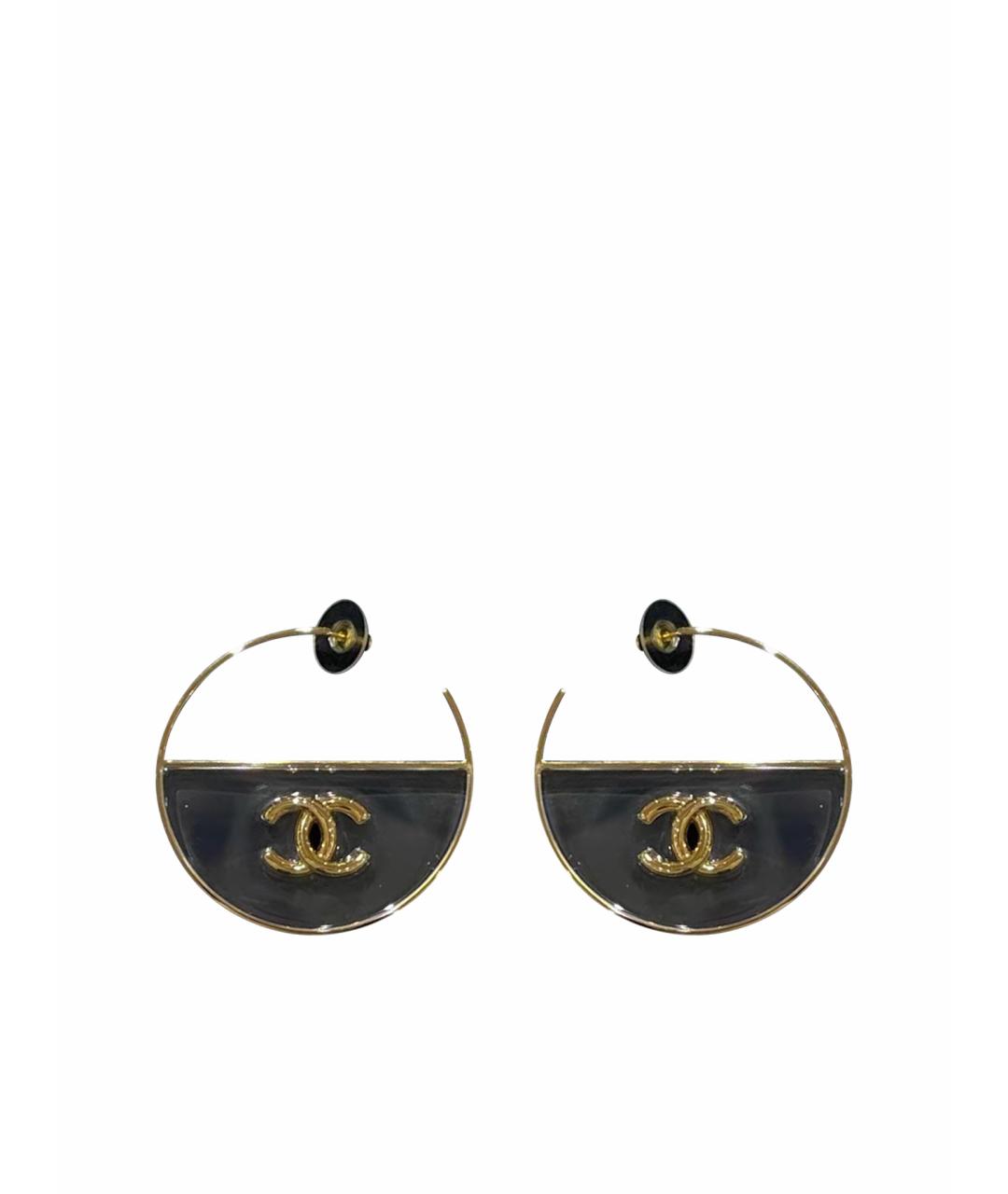 CHANEL Желтые серьги, фото 1