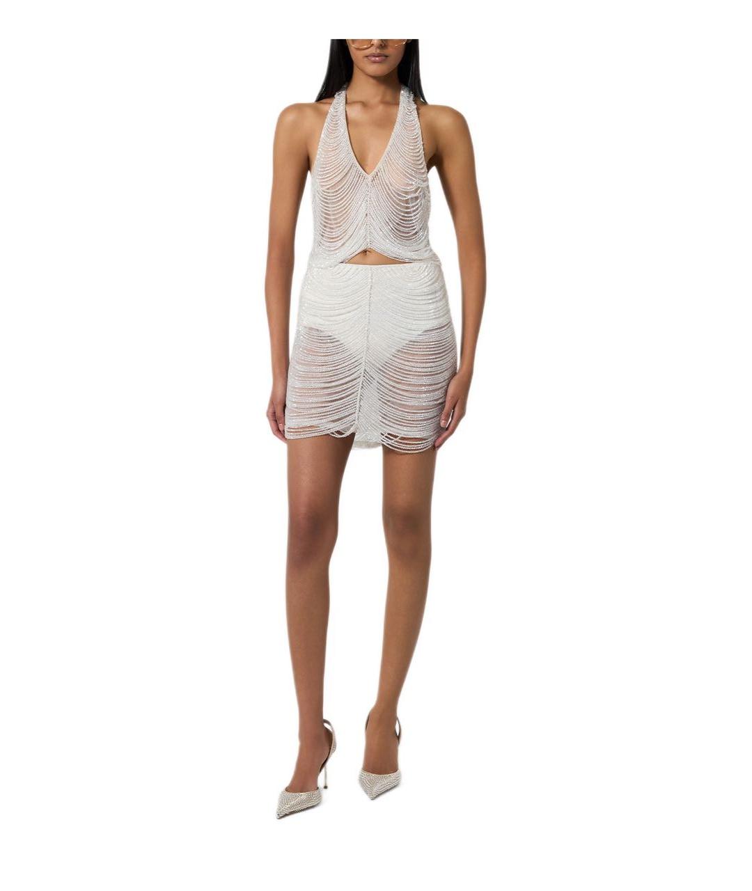 GIUSEPPE DI MORABITO Белая полиамидовая майка, фото 3