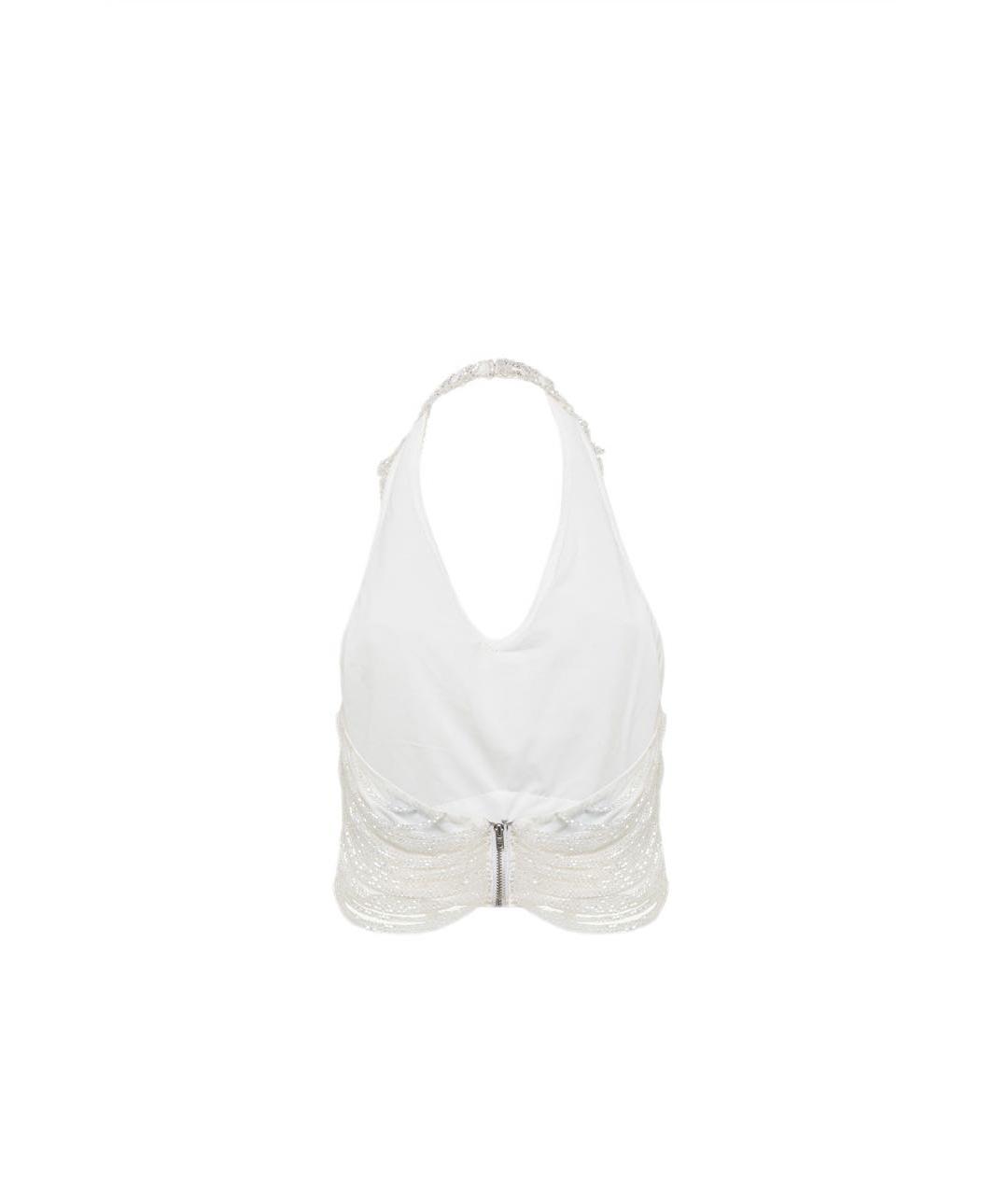 GIUSEPPE DI MORABITO Белая полиамидовая майка, фото 2