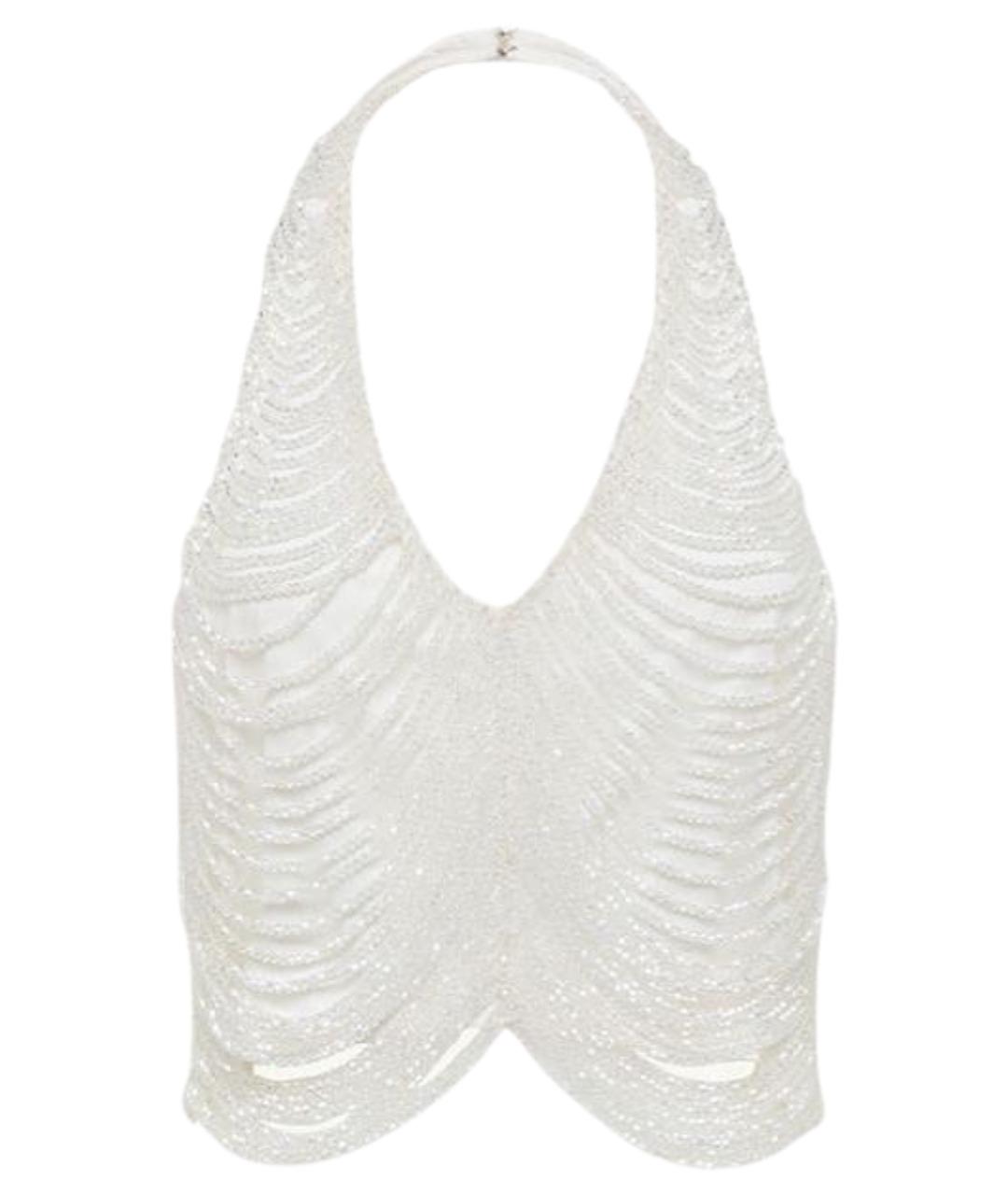 GIUSEPPE DI MORABITO Белая полиамидовая майка, фото 1