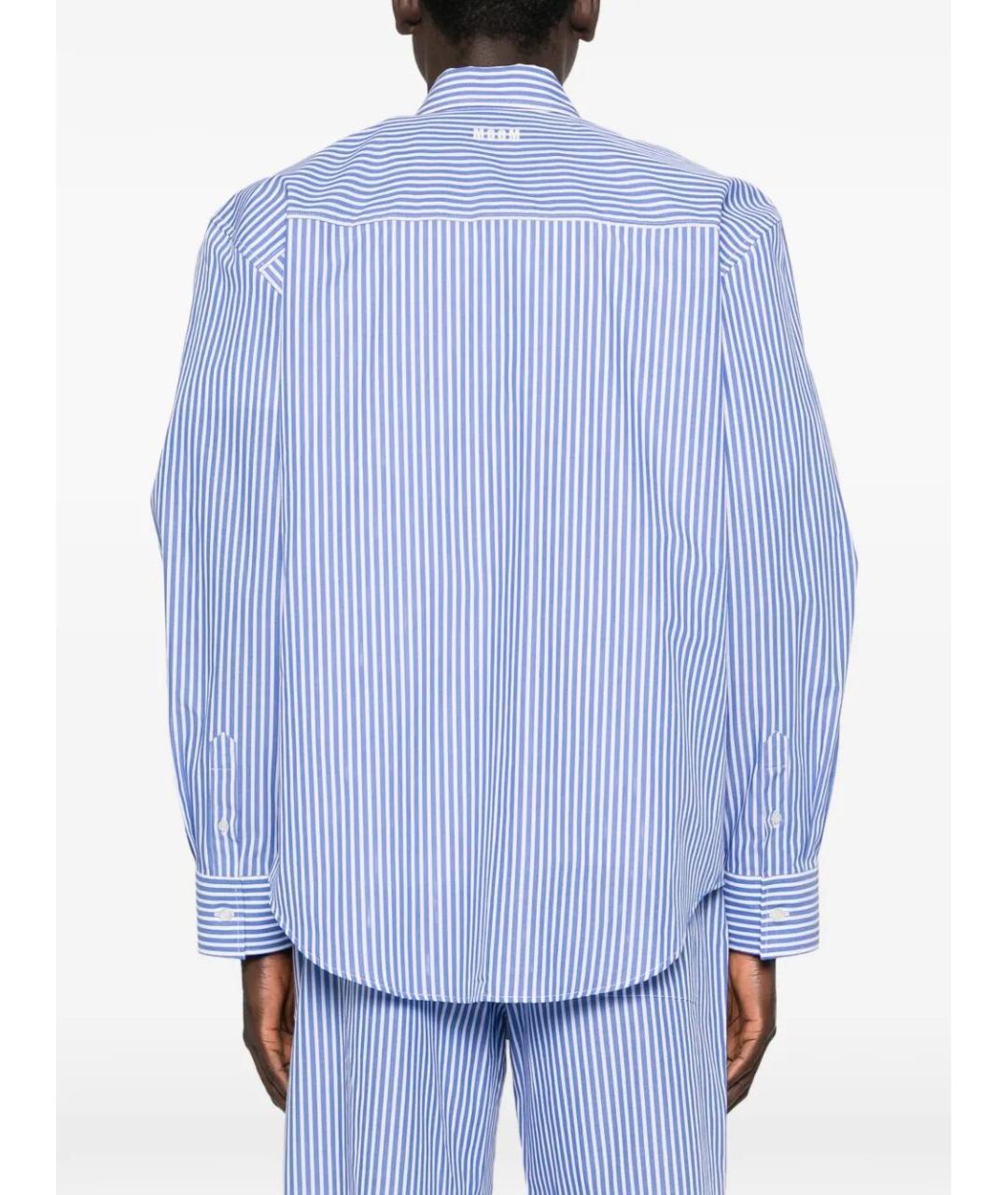 MSGM Синяя хлопковая кэжуал рубашка, фото 3