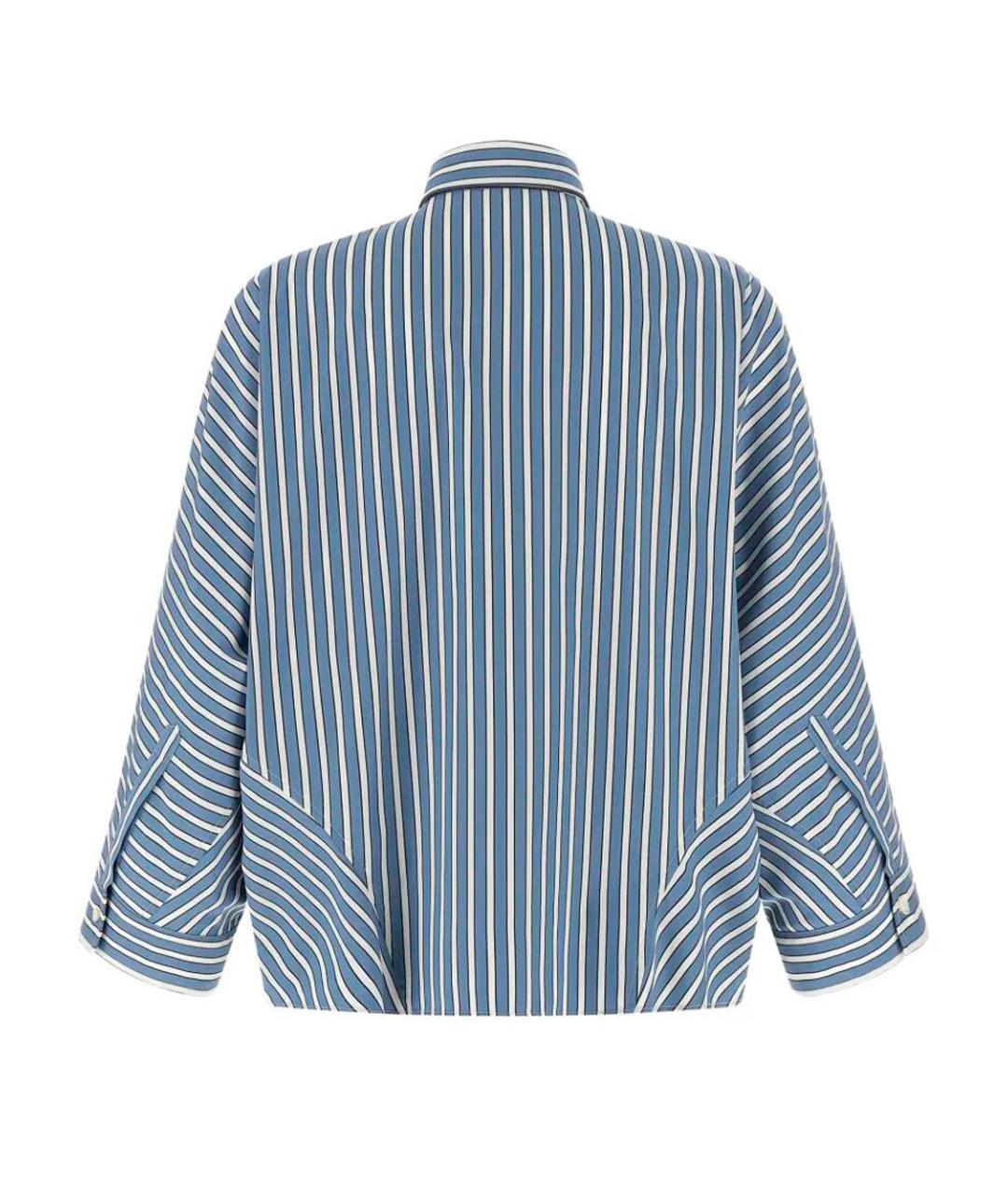 BRUNELLO CUCINELLI Голубая хлопковая рубашка, фото 2