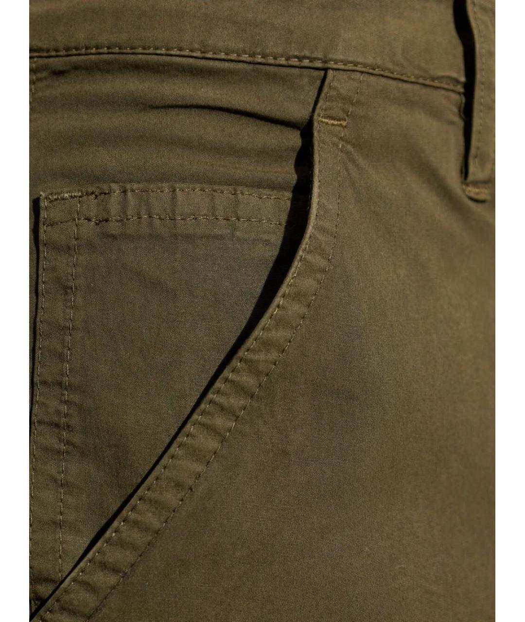 DRIES VAN NOTEN Хаки хлопковые повседневные брюки, фото 5