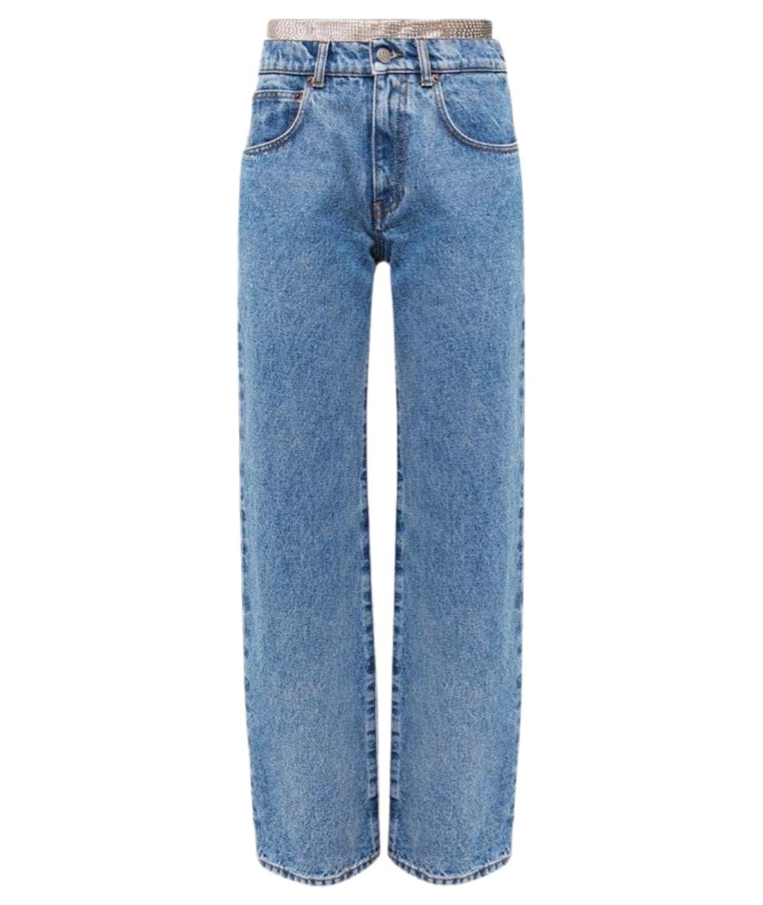 GIUSEPPE DI MORABITO Синие хлопковые прямые джинсы, фото 1