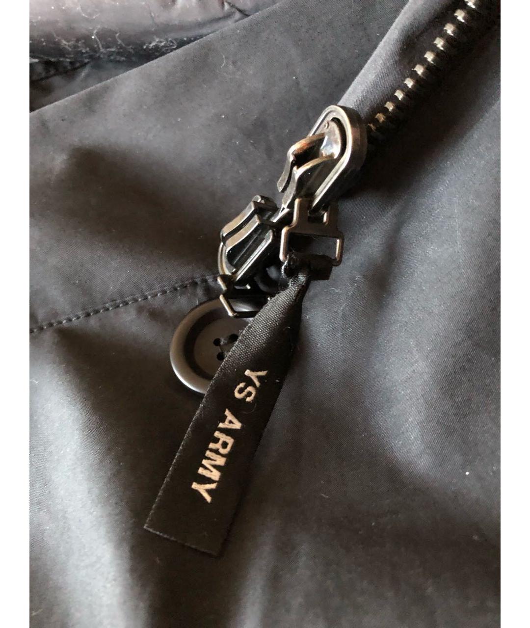 ARMY YVES SALOMON Черная хлопковая парка, фото 6