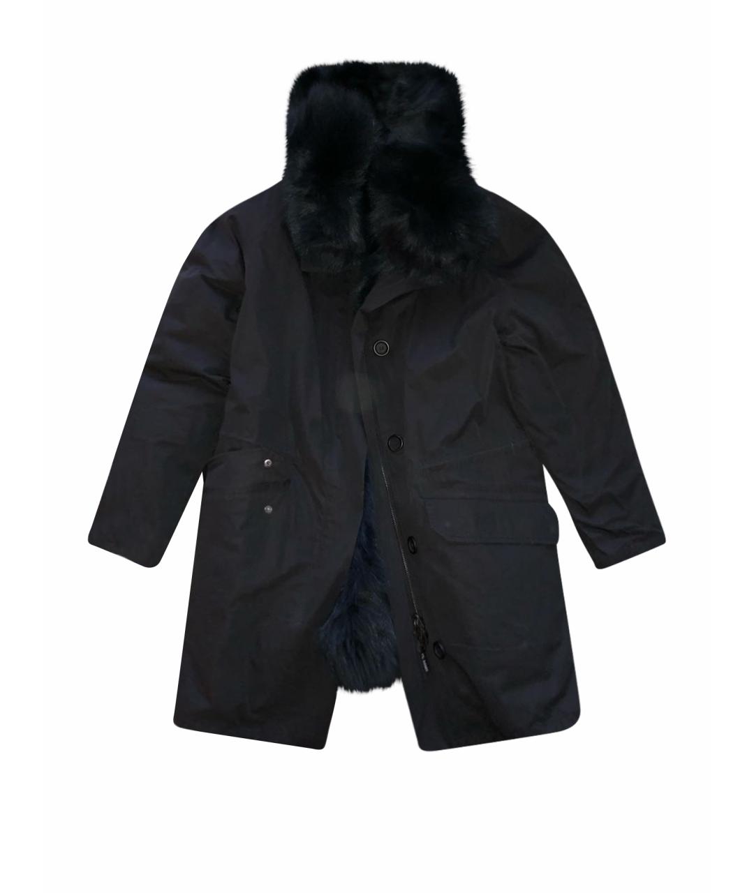 ARMY YVES SALOMON Черная хлопковая парка, фото 1