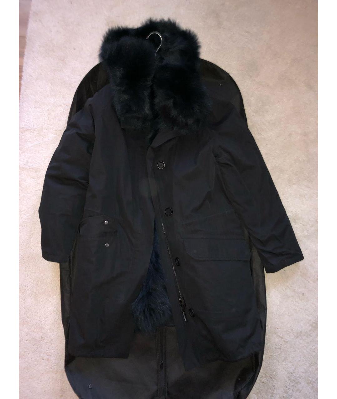 ARMY YVES SALOMON Черная хлопковая парка, фото 7