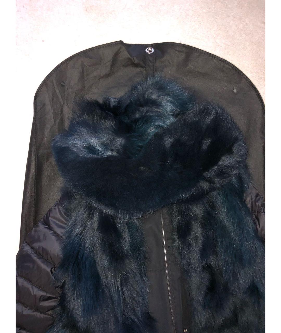 ARMY YVES SALOMON Черная хлопковая парка, фото 4