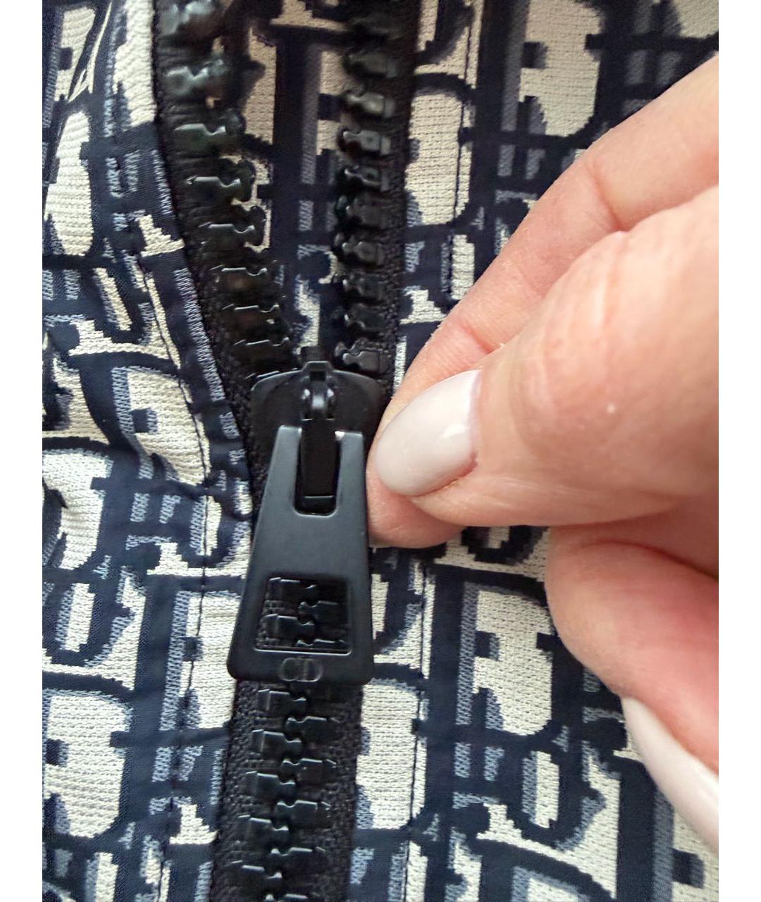 CHRISTIAN DIOR Темно-синяя полиэстеровая куртка, фото 5