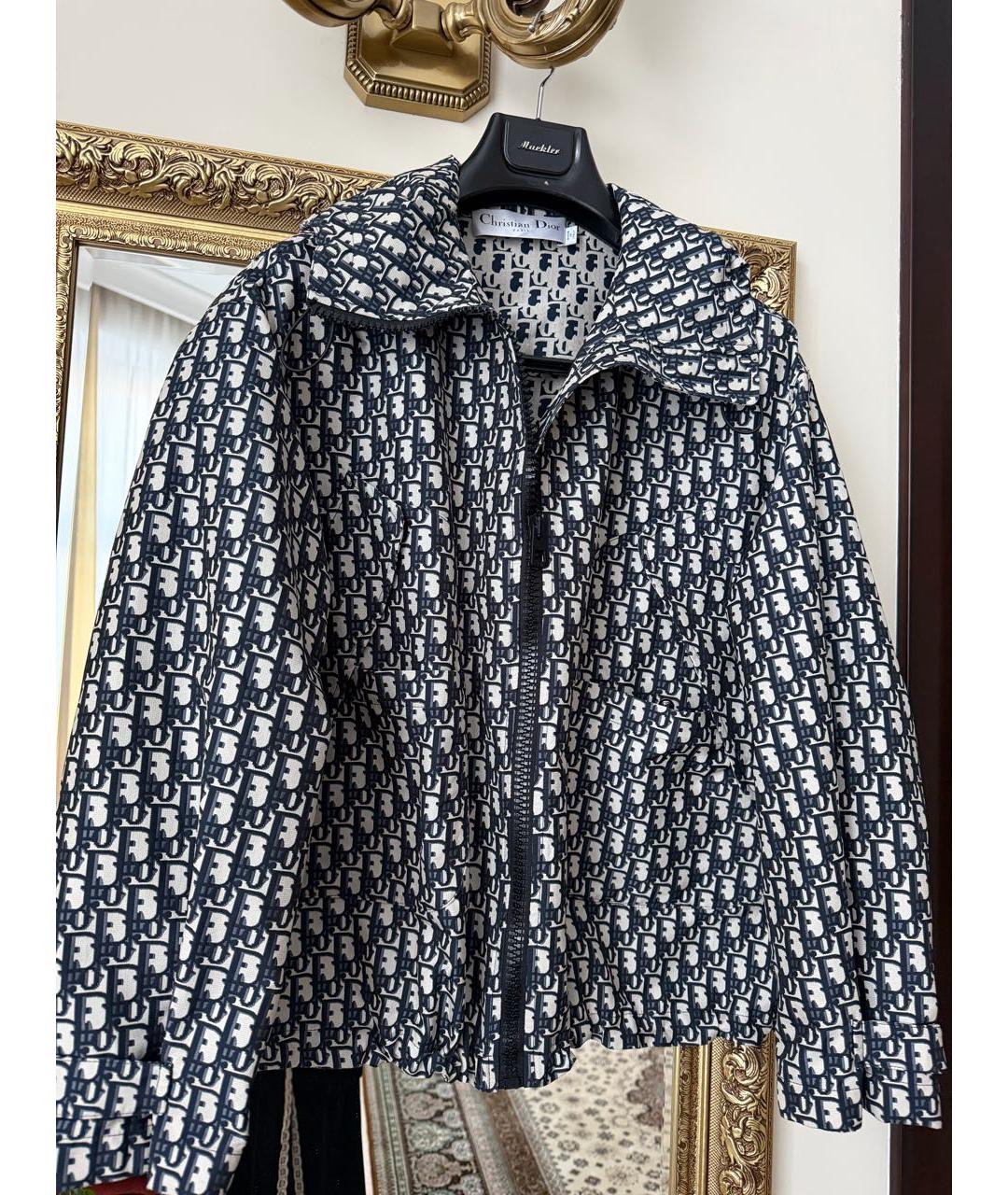 CHRISTIAN DIOR Темно-синяя полиэстеровая куртка, фото 7