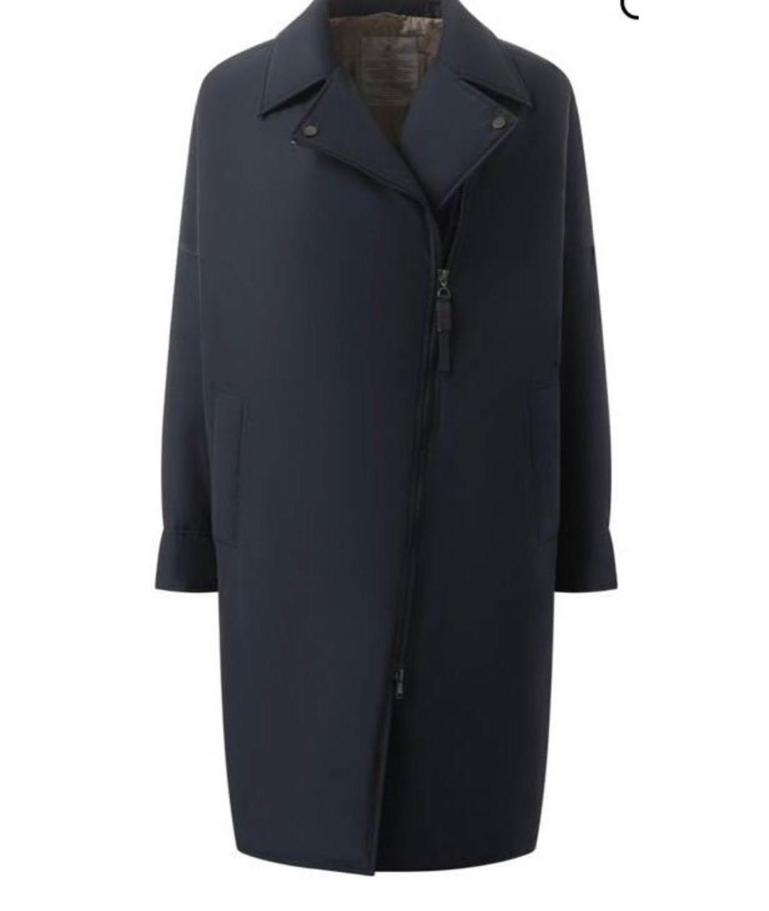 BRUNELLO CUCINELLI Темно-синяя полиэстеровая парка, фото 7