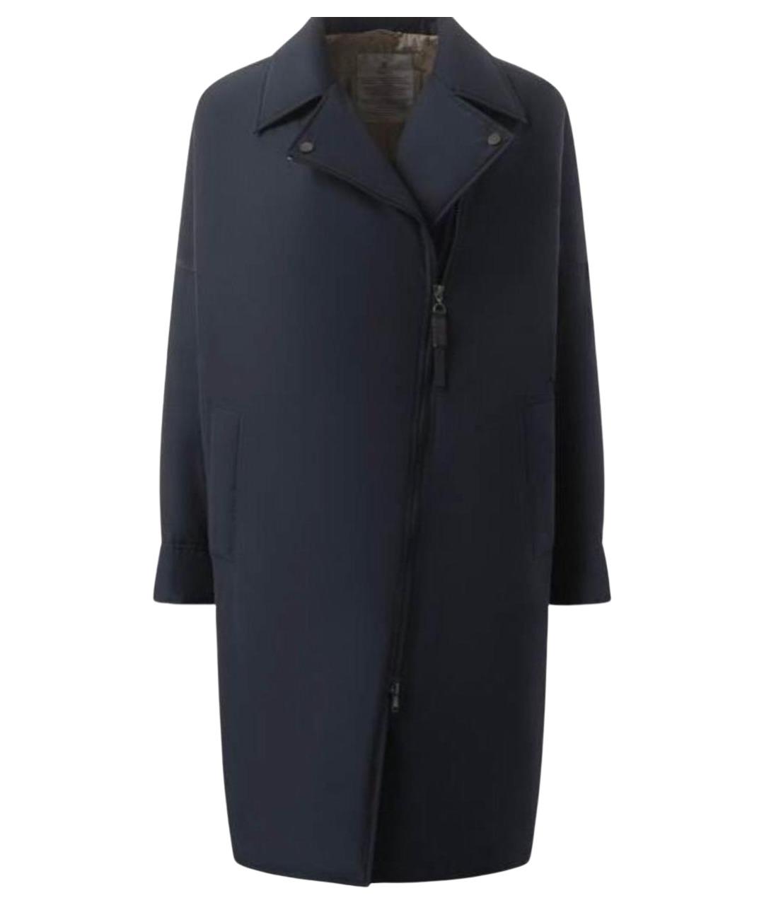 BRUNELLO CUCINELLI Темно-синяя полиэстеровая парка, фото 1