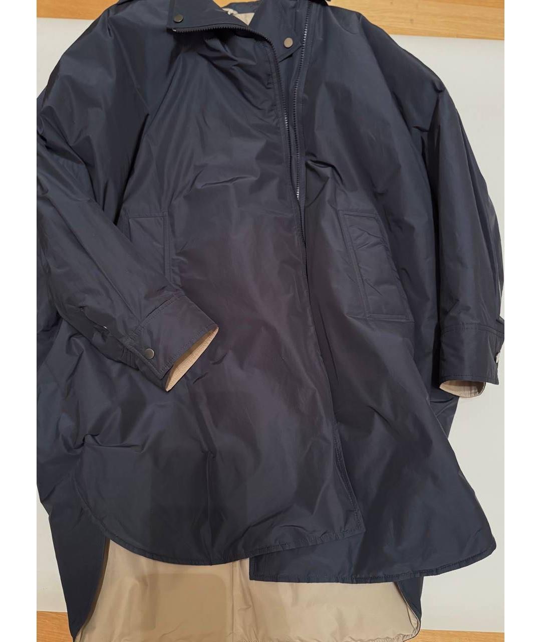 BRUNELLO CUCINELLI Темно-синяя полиэстеровая парка, фото 2