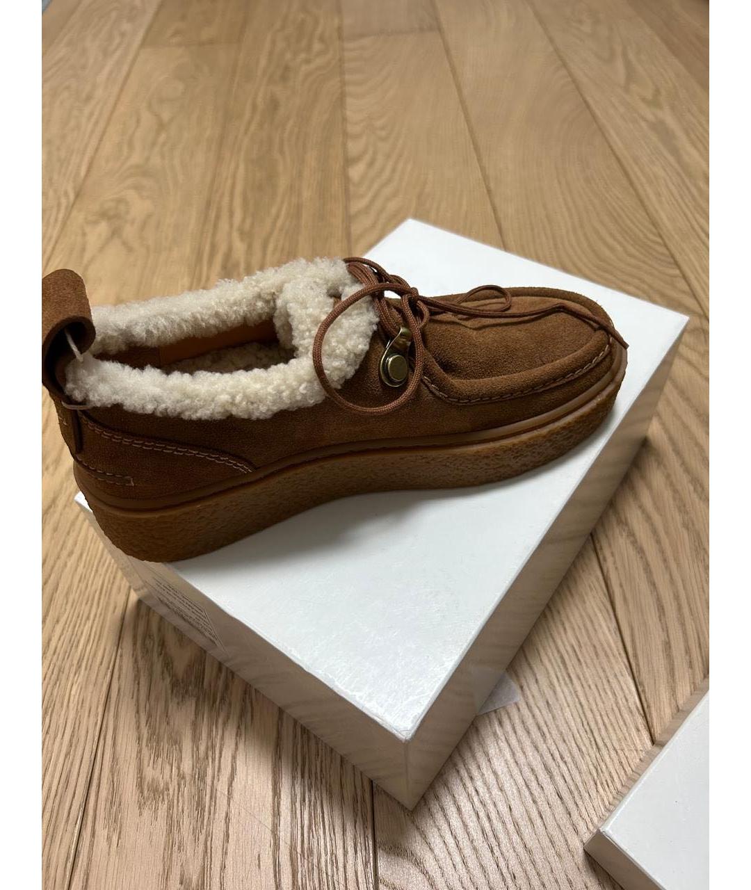 SEE BY CHLOE Коричневые замшевые ботинки, фото 6