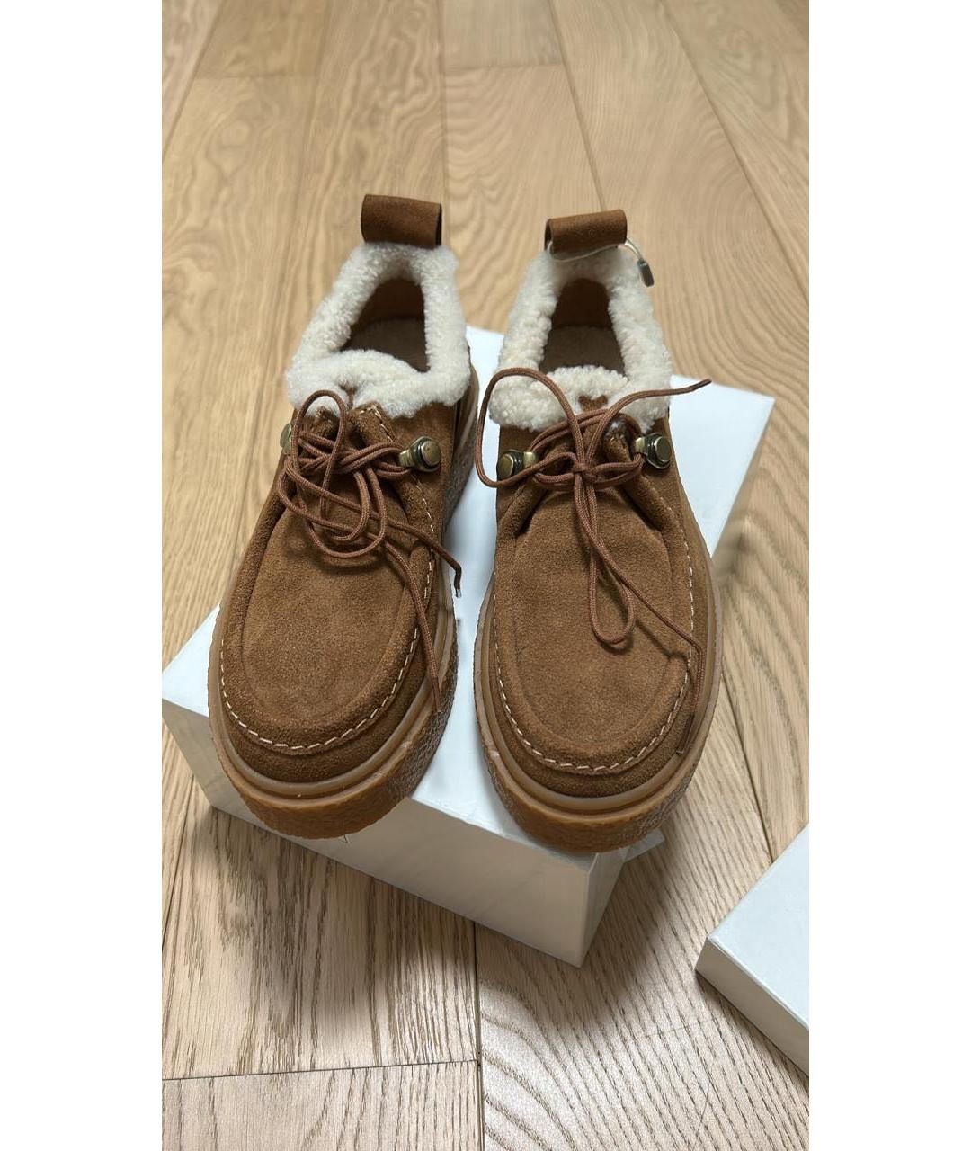 SEE BY CHLOE Коричневые замшевые ботинки, фото 3