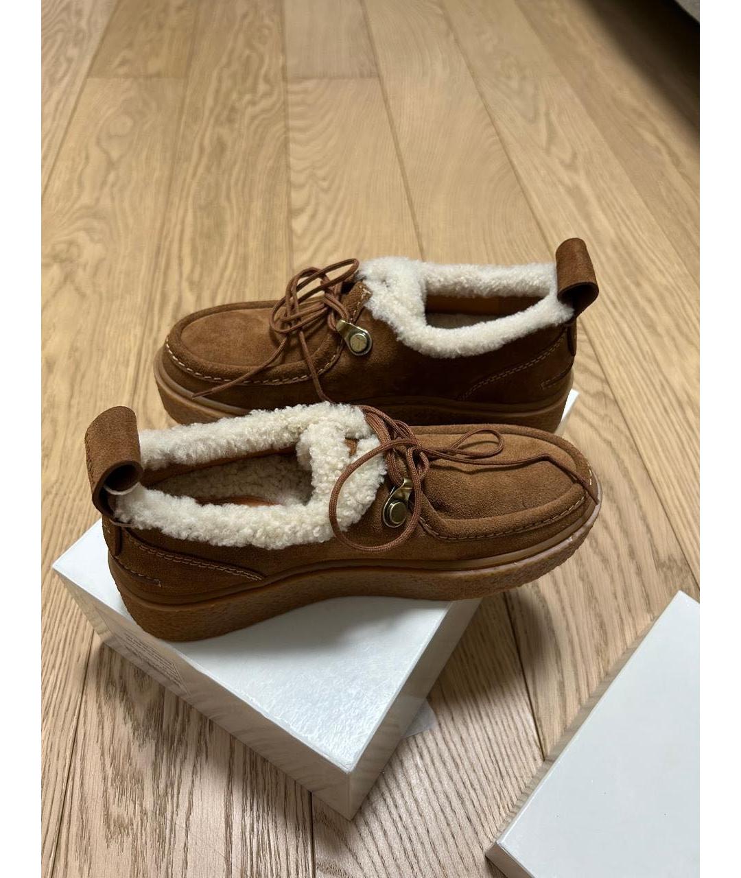 SEE BY CHLOE Коричневые замшевые ботинки, фото 2