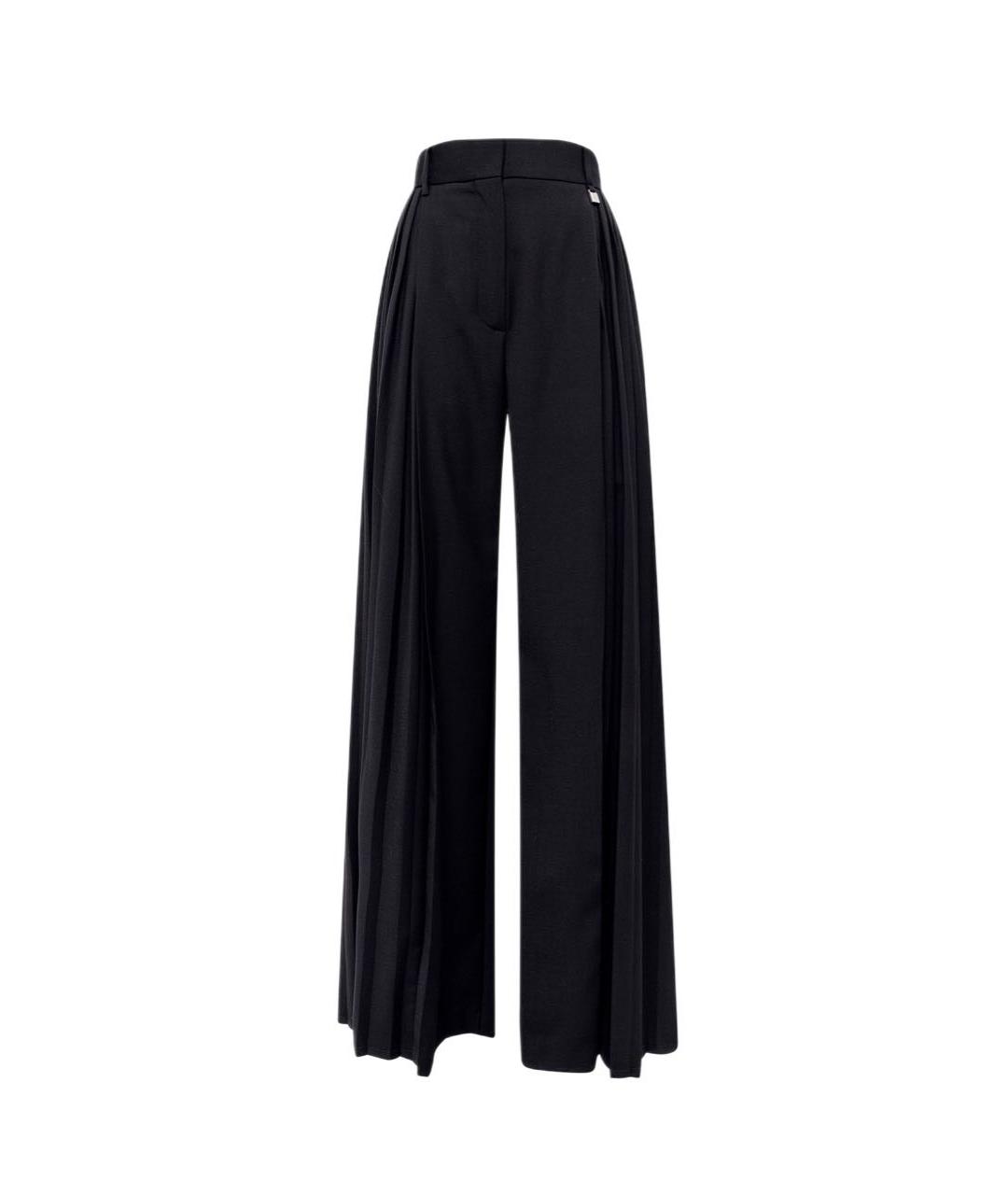 GIUSEPPE DI MORABITO Черные шерстяные брюки широкие, фото 1
