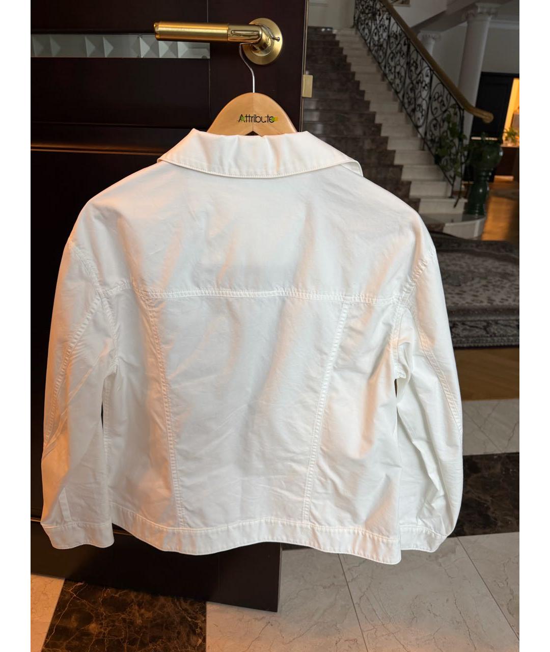 HERNO Белая хлопковая куртка, фото 2