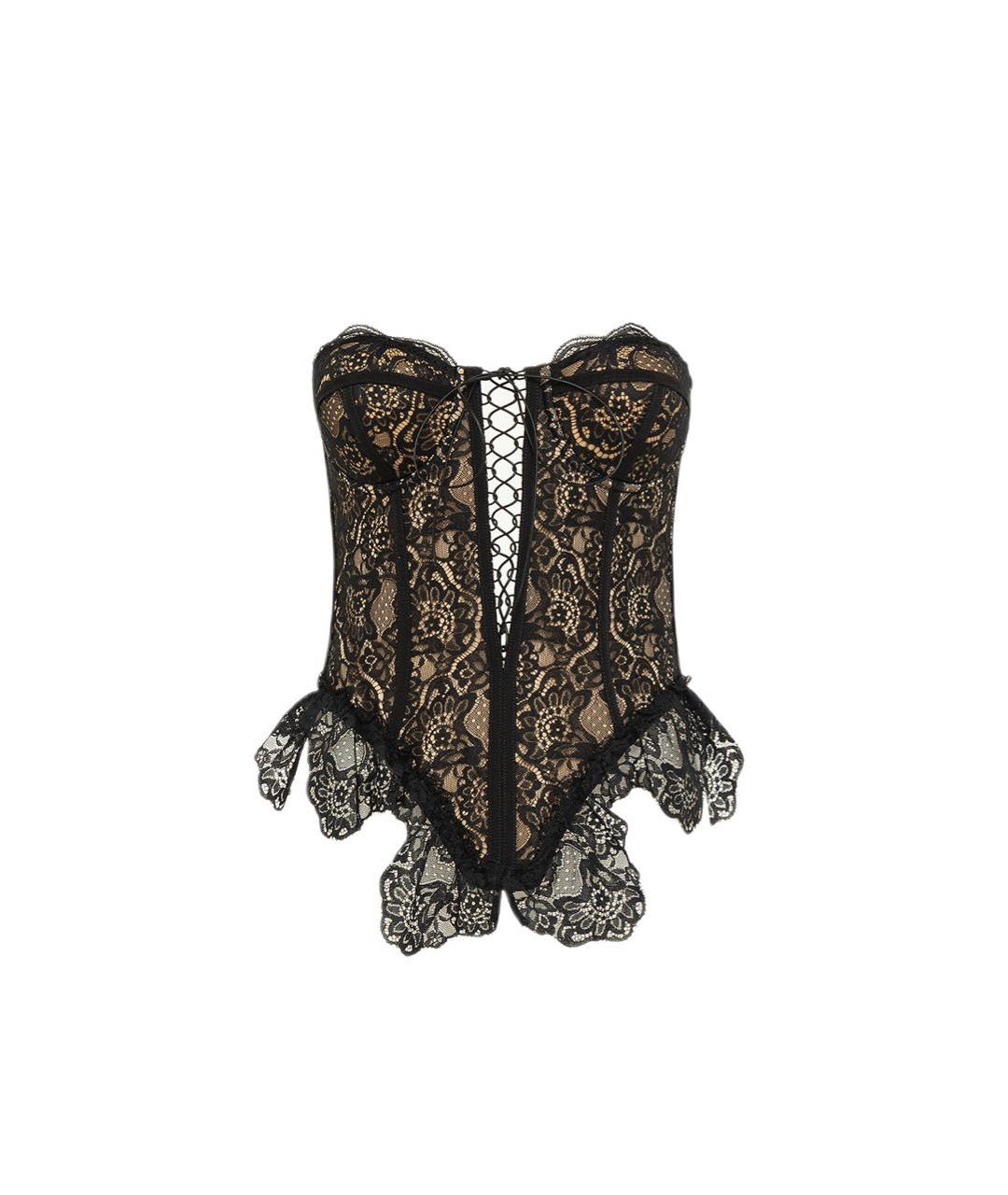 GIUSEPPE DI MORABITO Черный полиамидовый корсет, фото 5