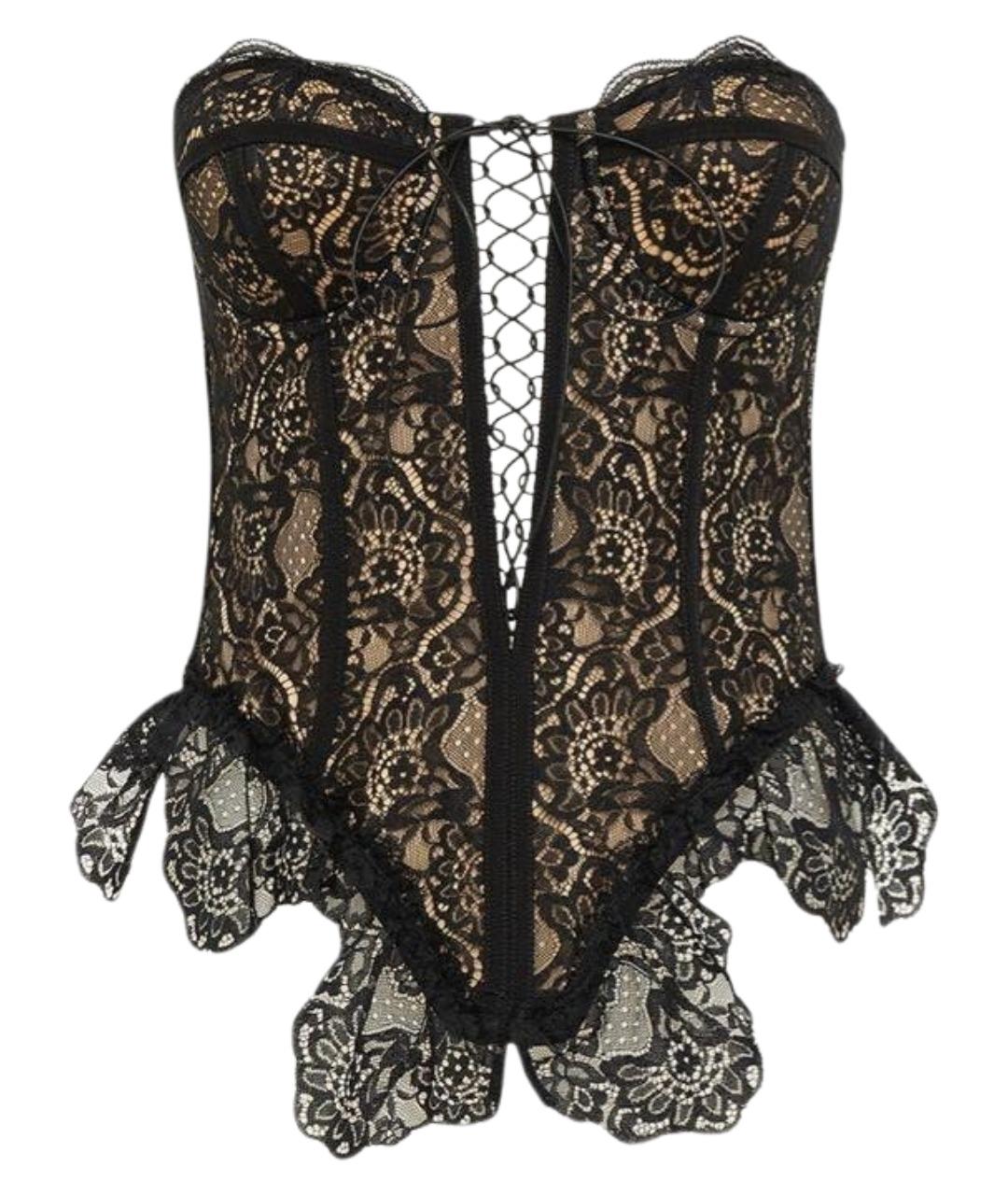 GIUSEPPE DI MORABITO Черный полиамидовый корсет, фото 1