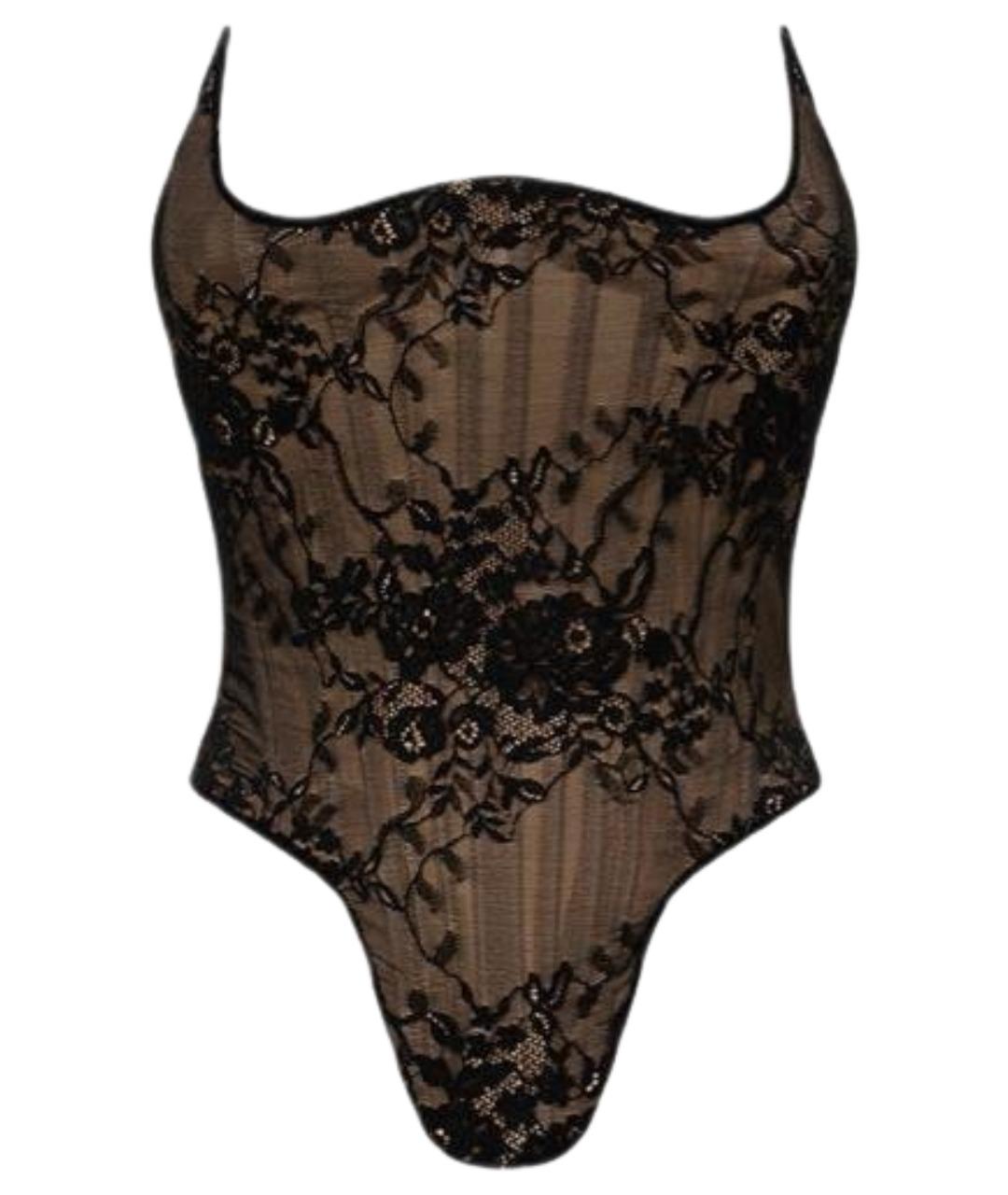 GIUSEPPE DI MORABITO Черный полиамидовый корсет, фото 1