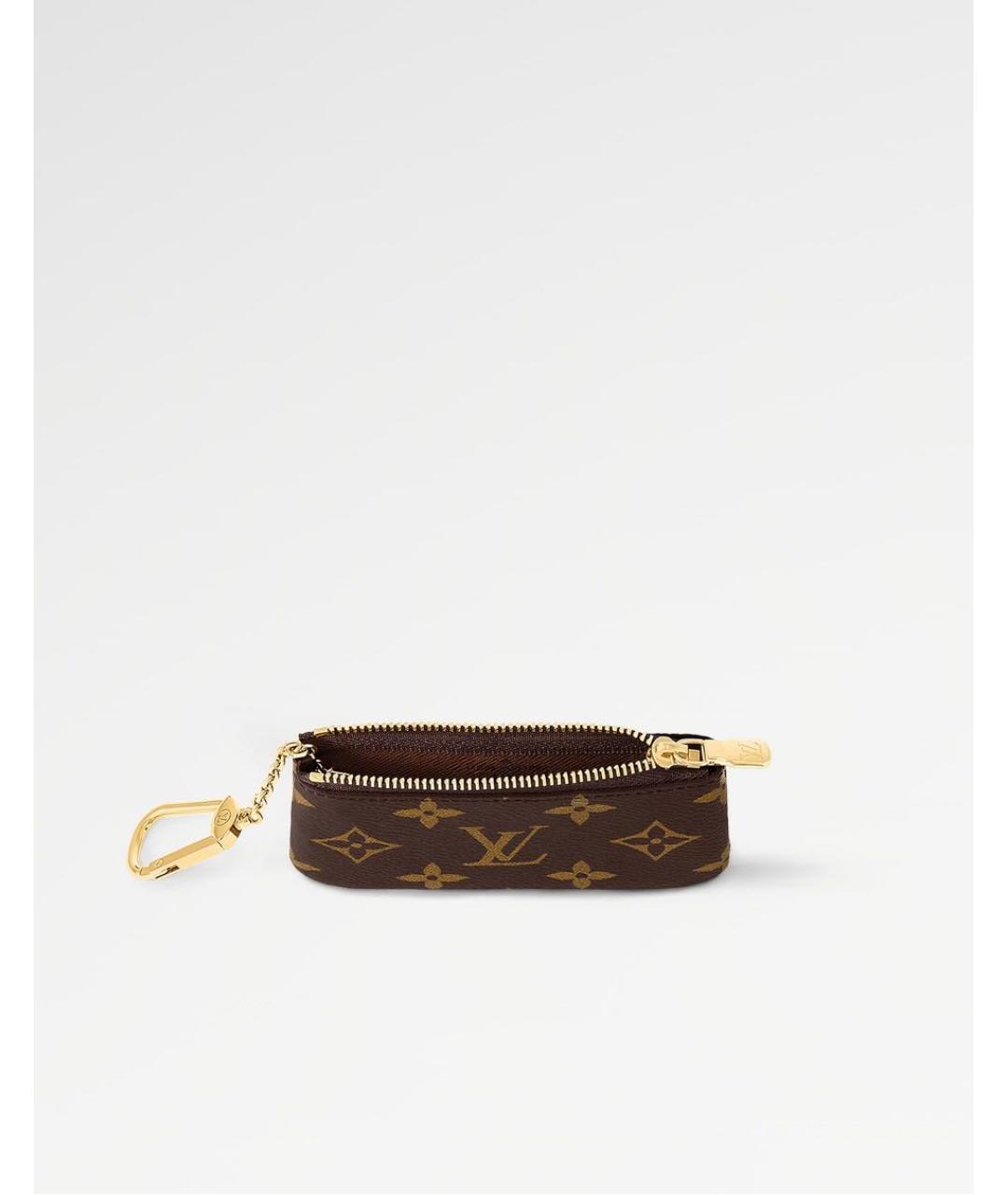LOUIS VUITTON Коричневая ключница, фото 3