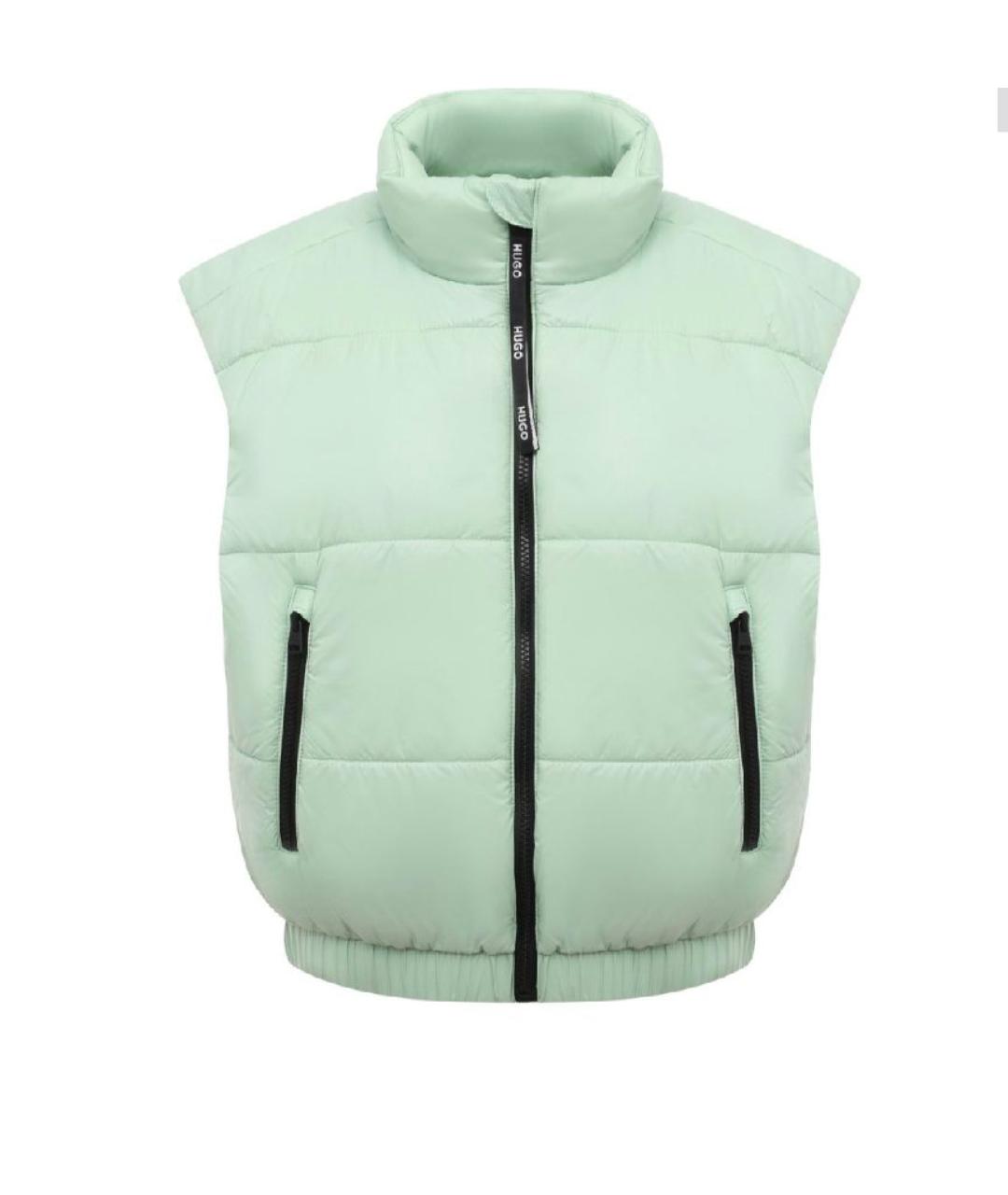 HUGO Салатовый полиэстеровый жилет, фото 1