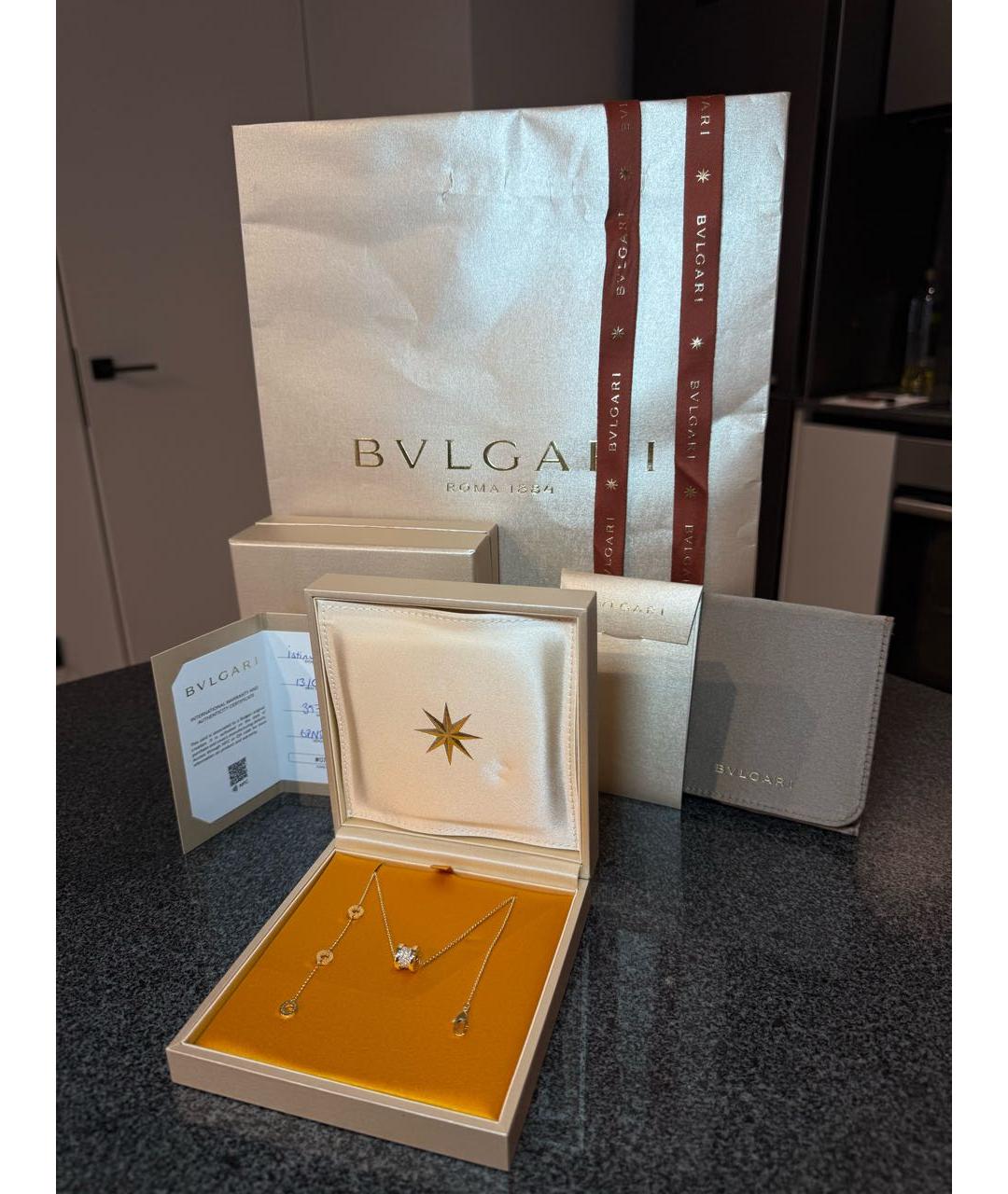 BVLGARI Желтое колье из желтого золота, фото 4