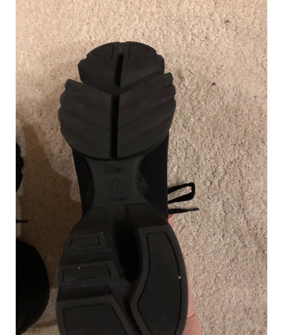 CHRISTIAN DIOR Черные текстильные кроссовки, фото 5