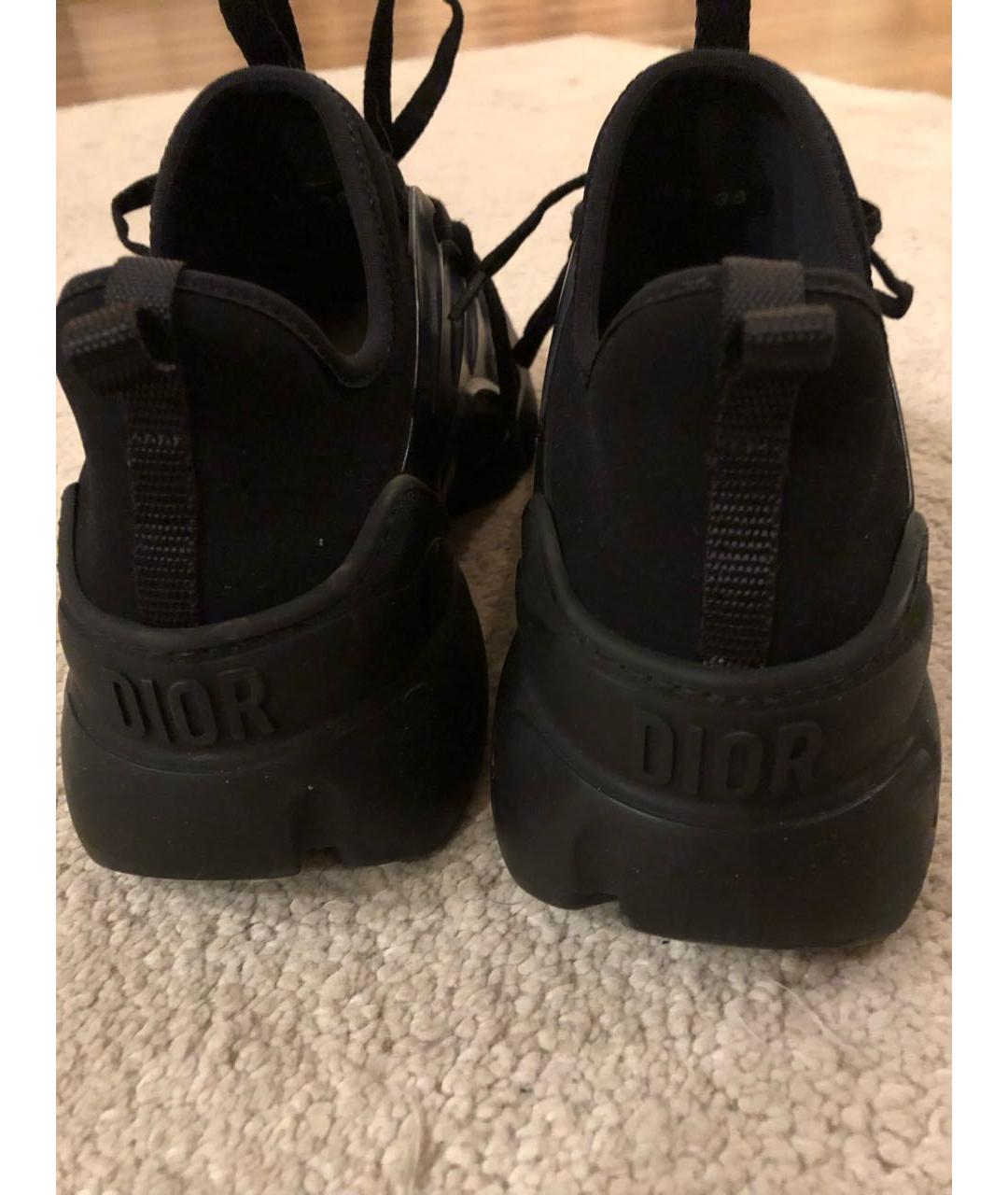 CHRISTIAN DIOR Черные текстильные кроссовки, фото 4