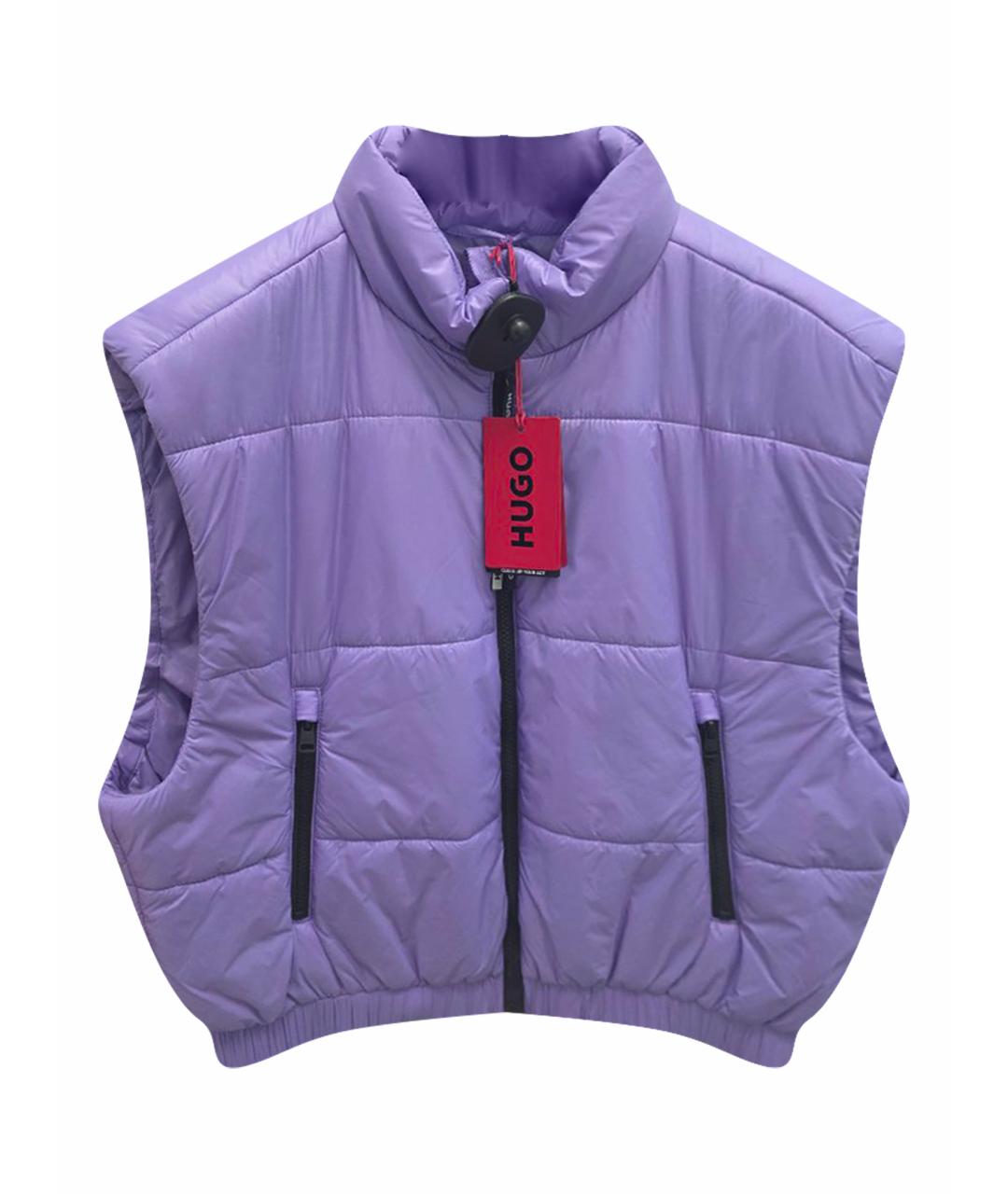 HUGO Фиолетовый полиэстеровый жилет, фото 1
