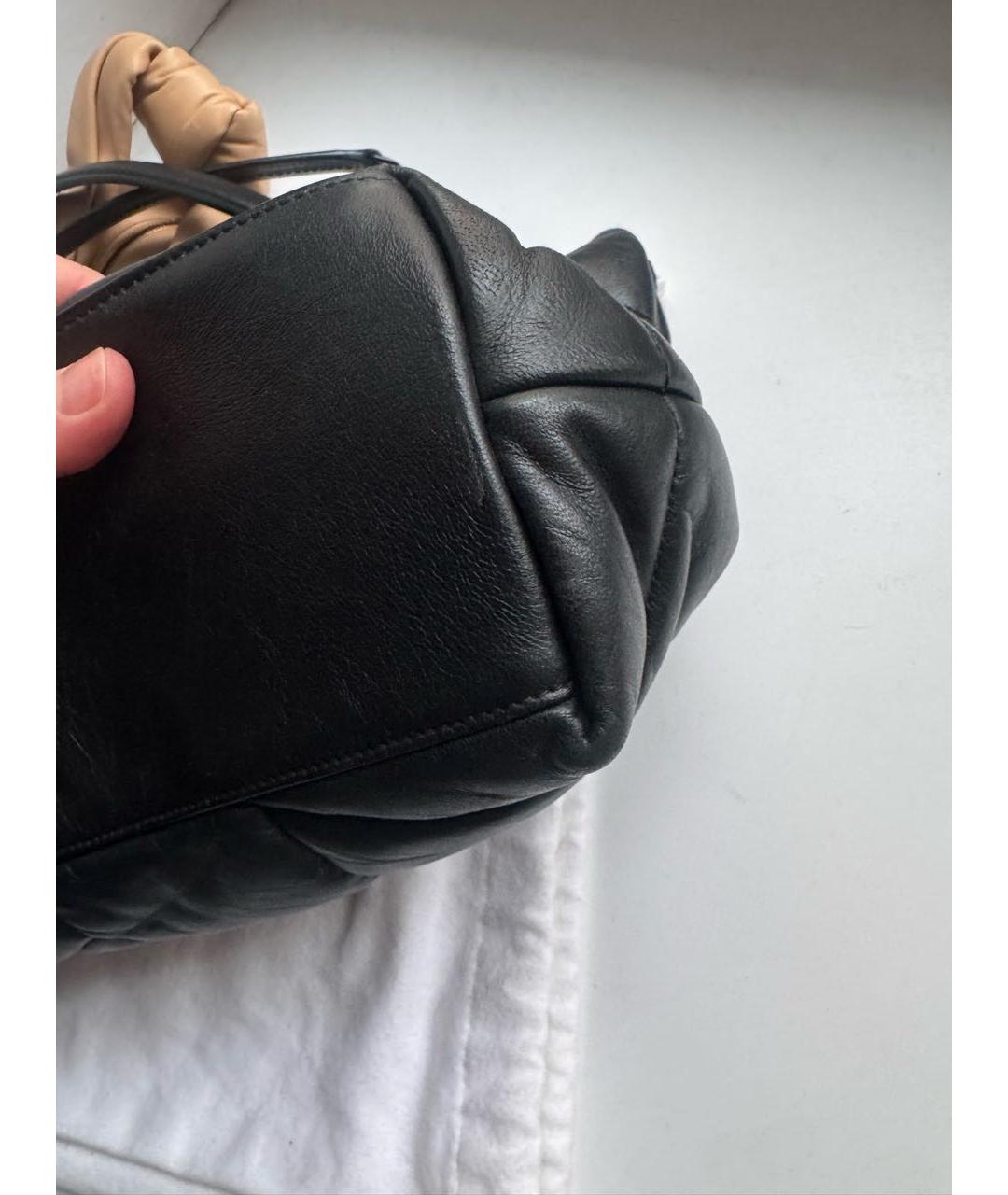 SAINT LAURENT Черная кожаная сумка через плечо, фото 8
