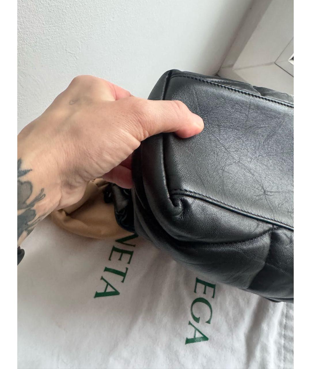 SAINT LAURENT Черная кожаная сумка через плечо, фото 6