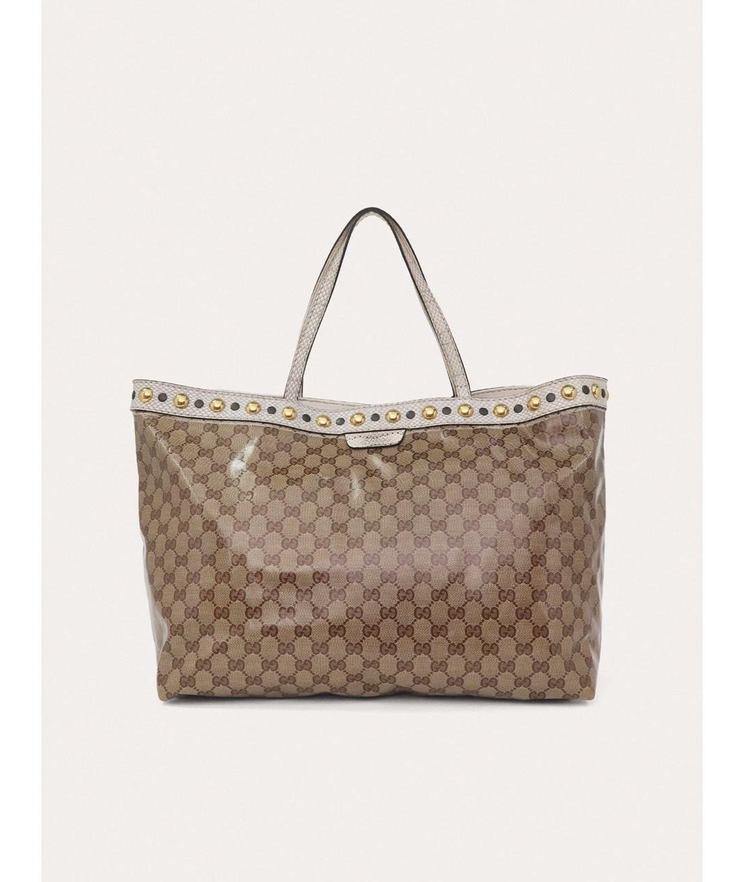 GUCCI Бежевая сумка тоут, фото 9