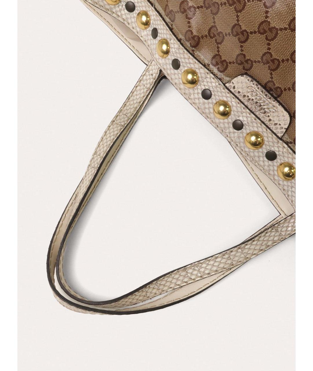 GUCCI Бежевая сумка тоут, фото 7