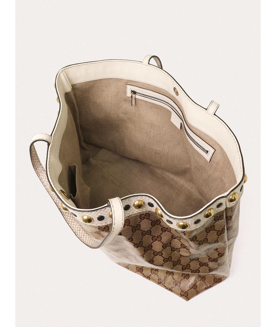 GUCCI Бежевая сумка тоут, фото 4