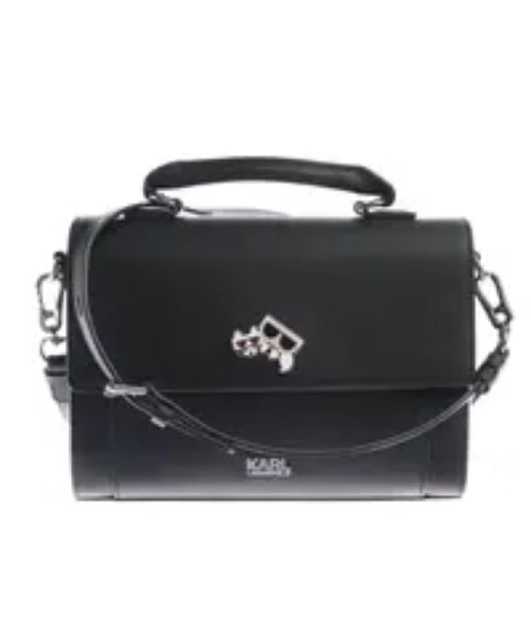 KARL LAGERFELD Черная сумка через плечо из искусственной кожи, фото 2