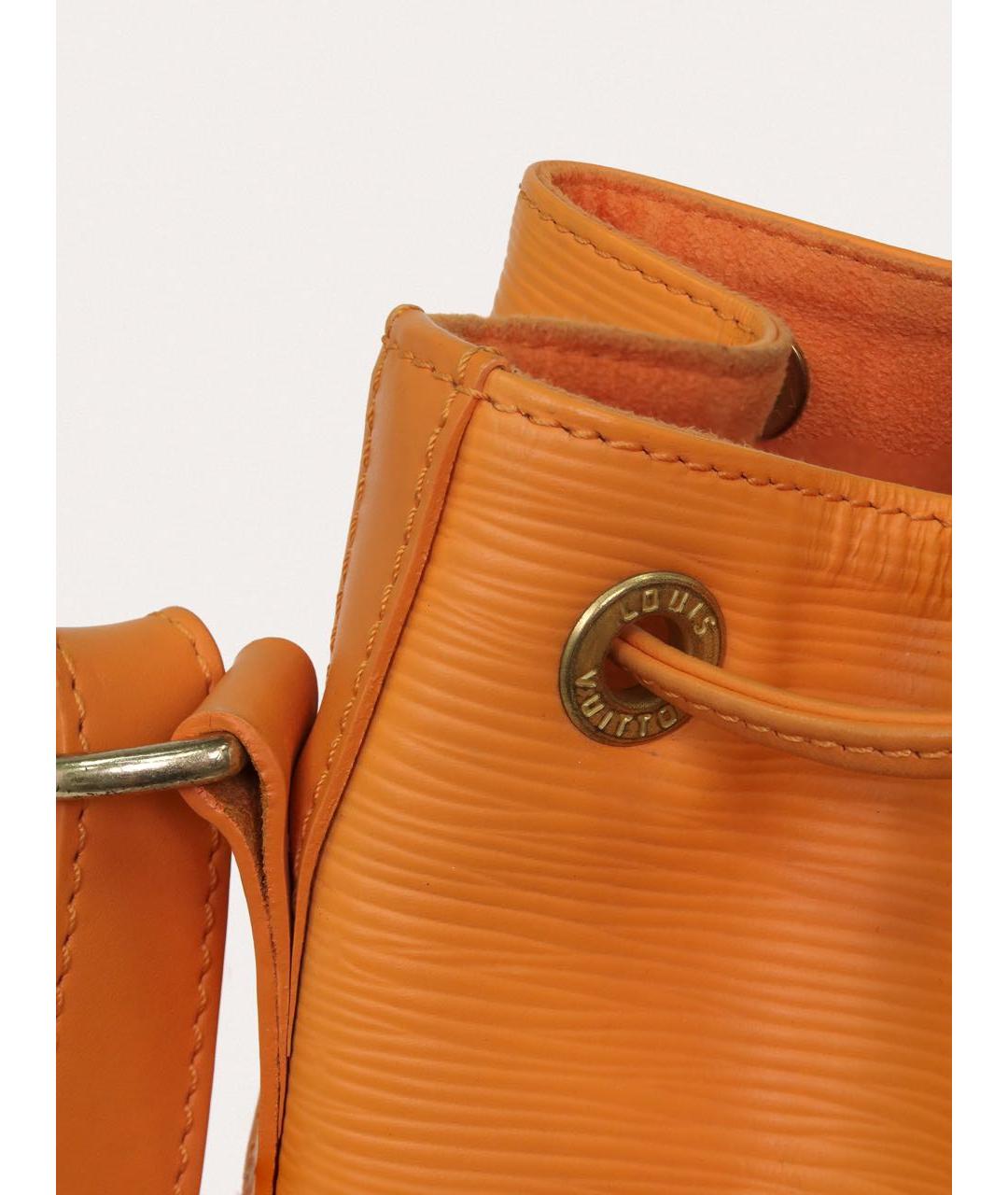 LOUIS VUITTON Оранжевая кожаная сумка через плечо, фото 6