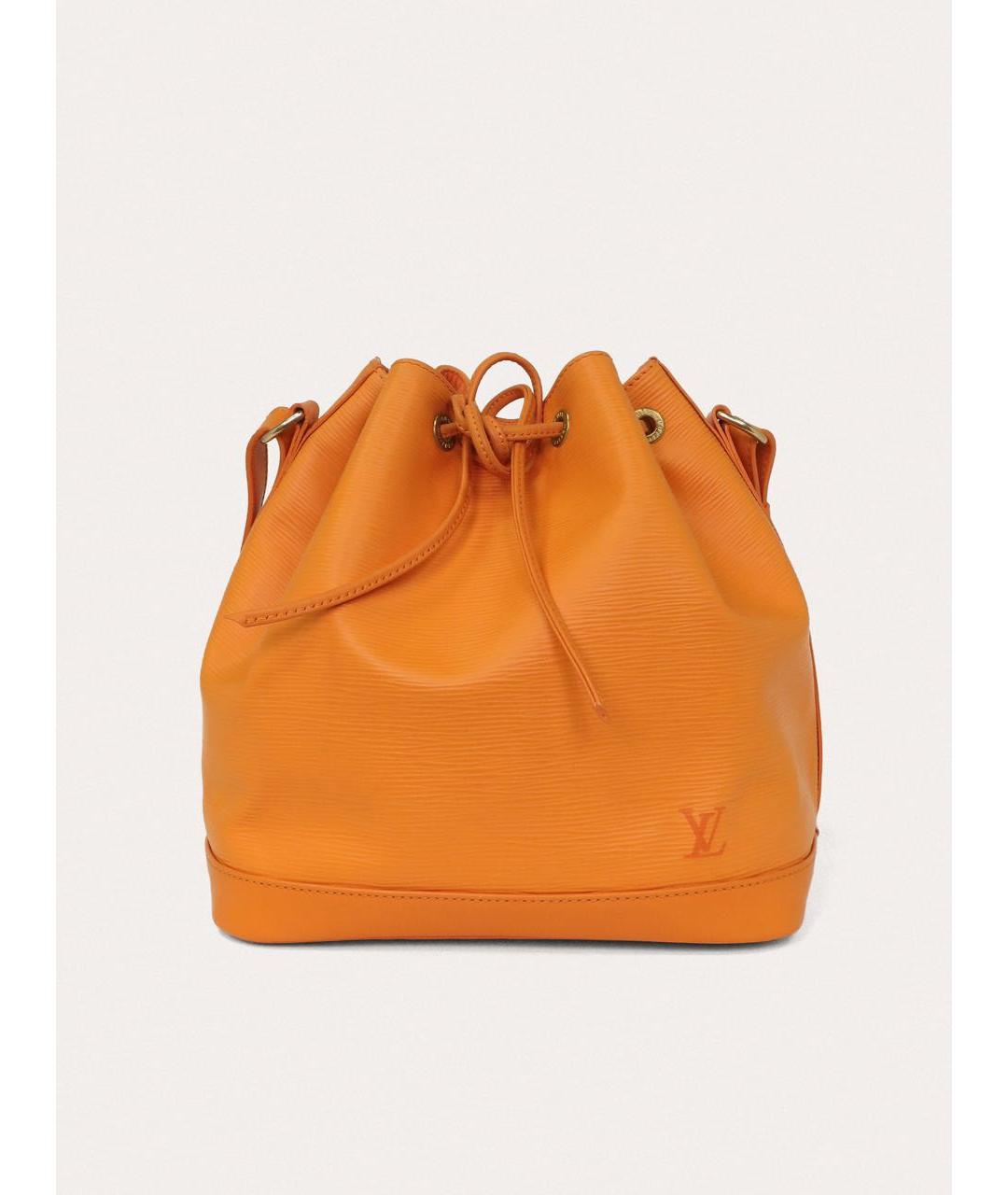 LOUIS VUITTON Оранжевая кожаная сумка через плечо, фото 9