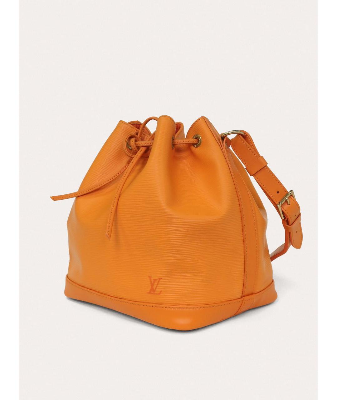 LOUIS VUITTON Оранжевая кожаная сумка через плечо, фото 2