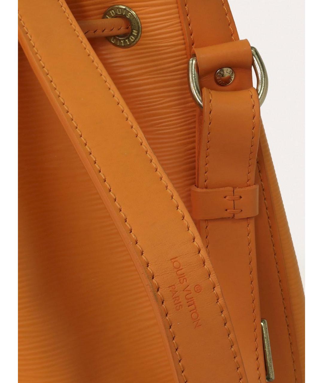 LOUIS VUITTON Оранжевая кожаная сумка через плечо, фото 5
