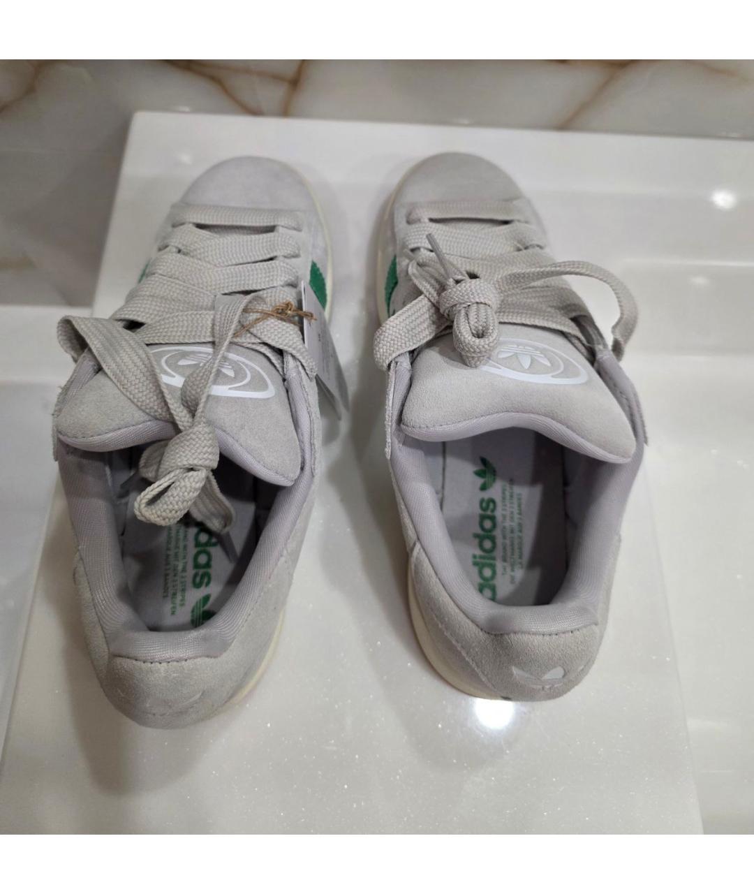 ADIDAS Серые замшевые низкие кроссовки / кеды, фото 5