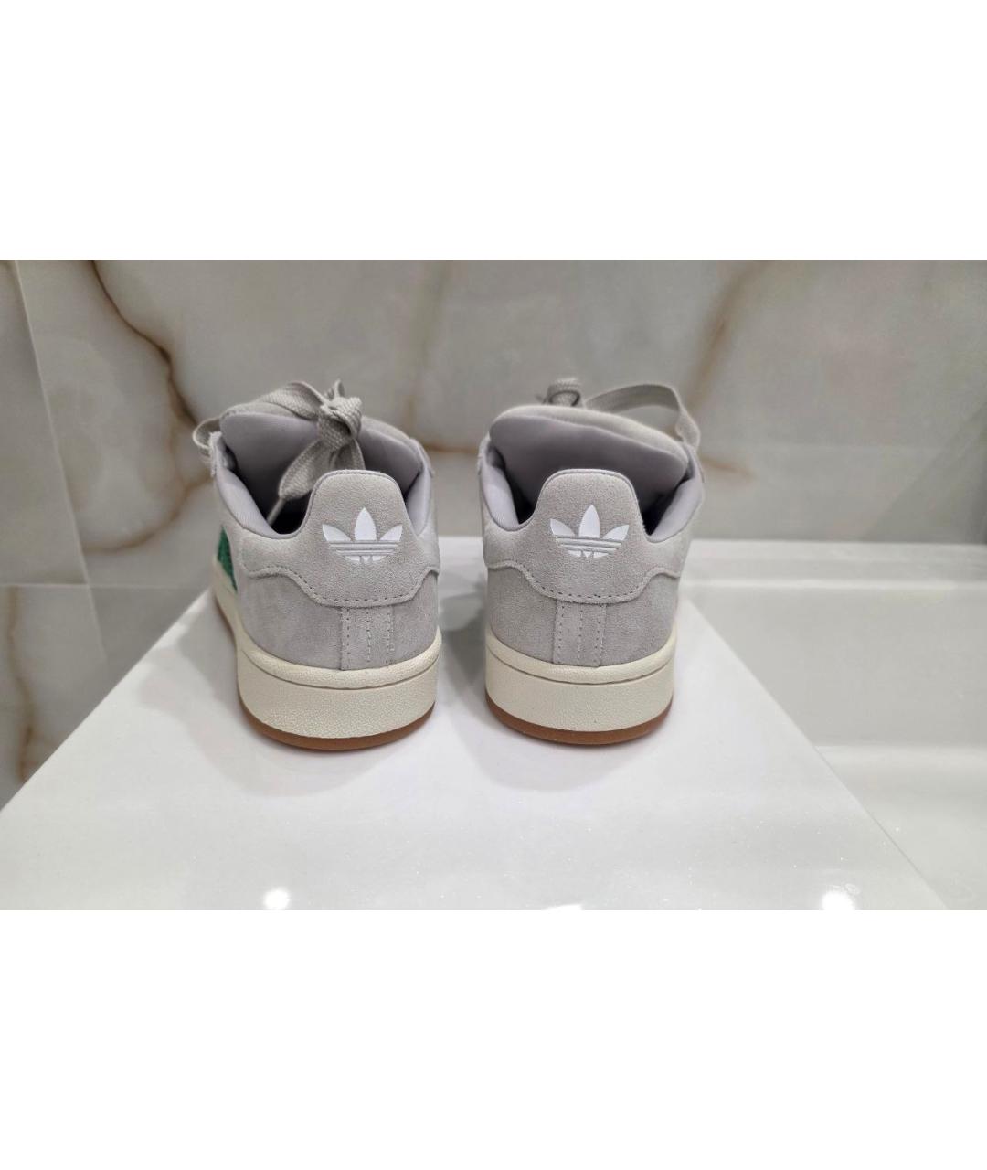 ADIDAS Серые замшевые низкие кроссовки / кеды, фото 4