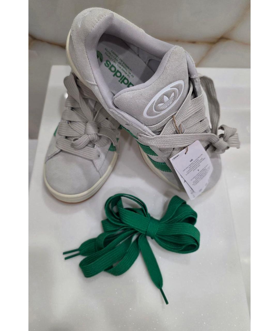 ADIDAS Серые замшевые низкие кроссовки / кеды, фото 8