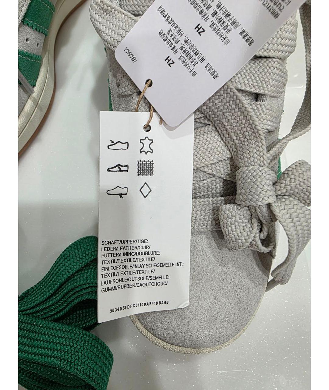 ADIDAS Серые замшевые низкие кроссовки / кеды, фото 9