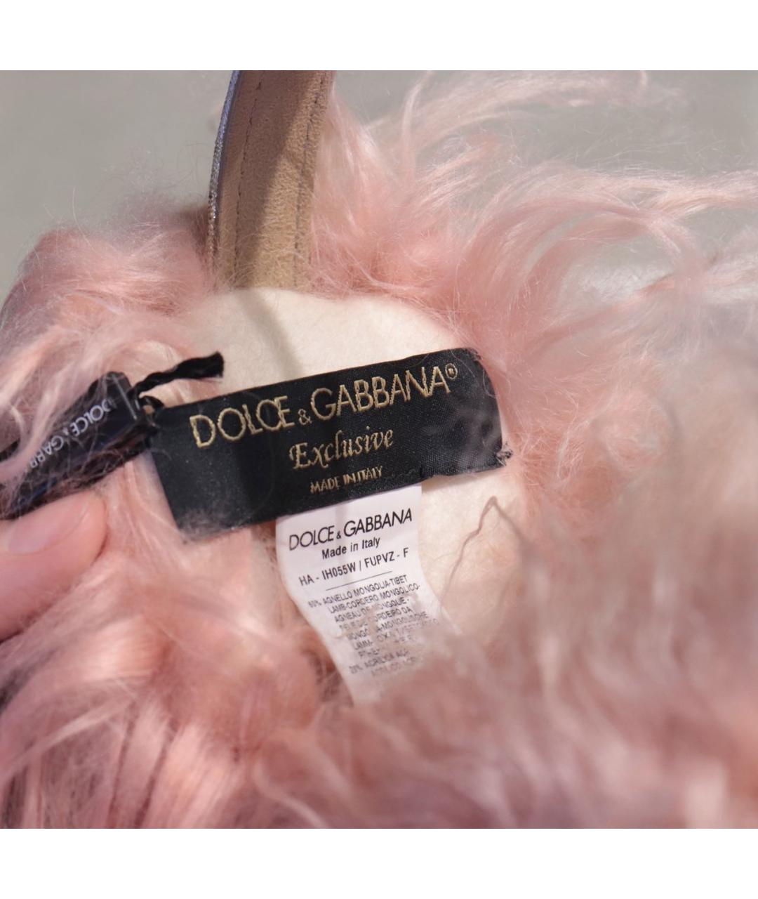 DOLCE&GABBANA Розовые кожаные наушники, фото 8